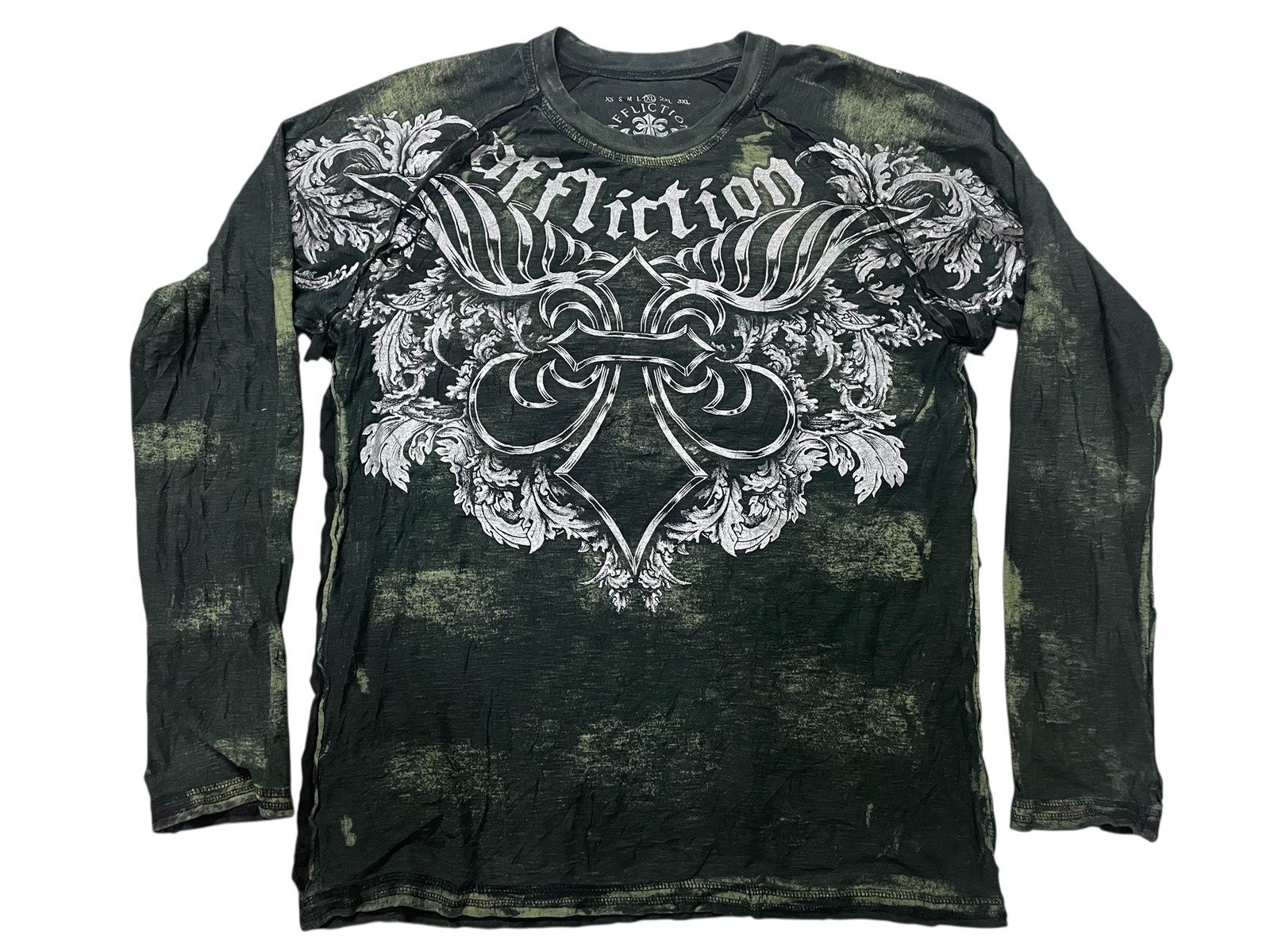Affliction Affliction Live Past Chrome Heart Design Made in Usa Size US XL / EU 56 / 4 - 1 Thumbnail