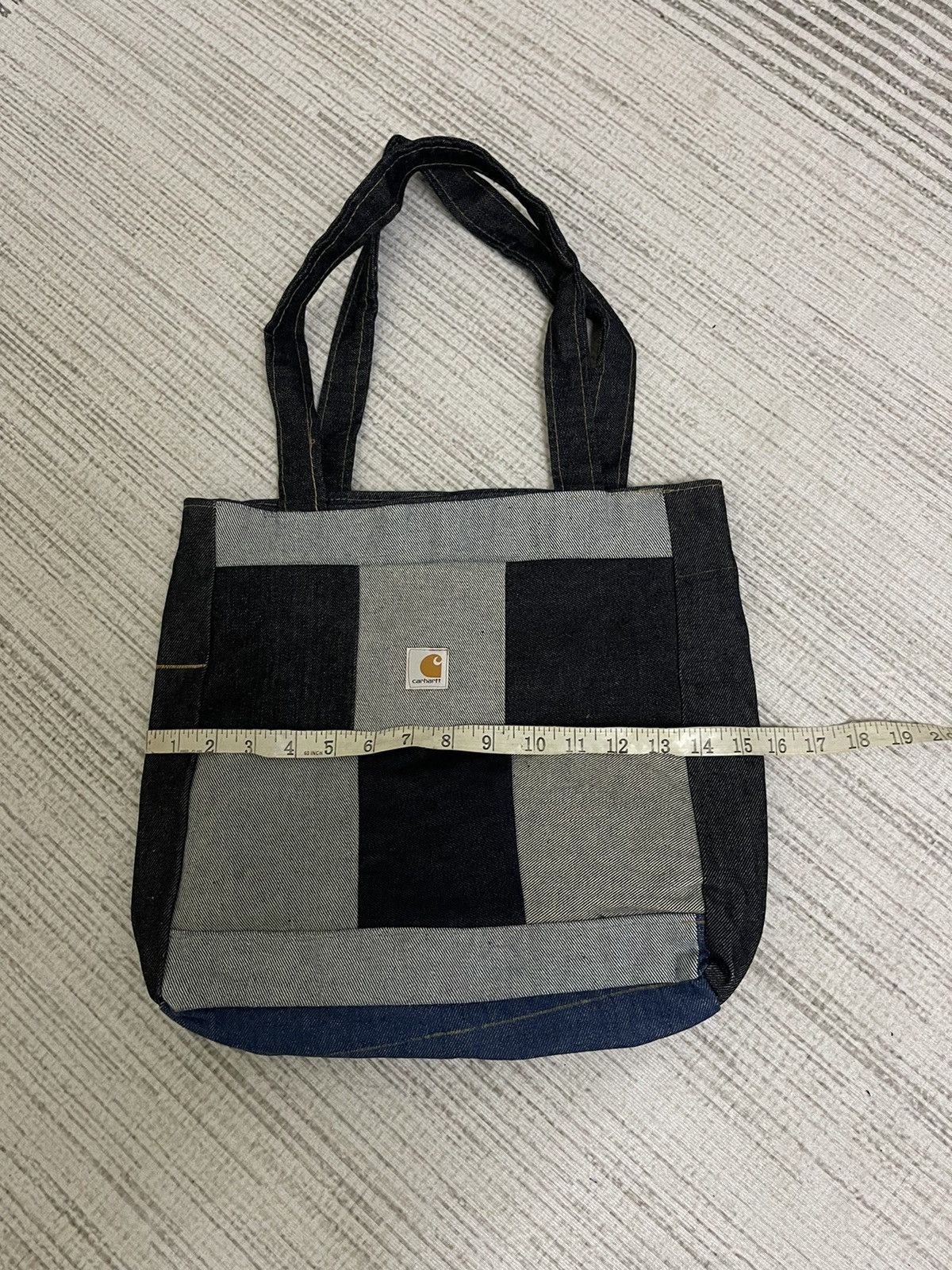 Carhartt × Vintage VINTAGE CARHARTT PATCHWORK Denim Tote Bag Size ONE SIZE - 8 Thumbnail