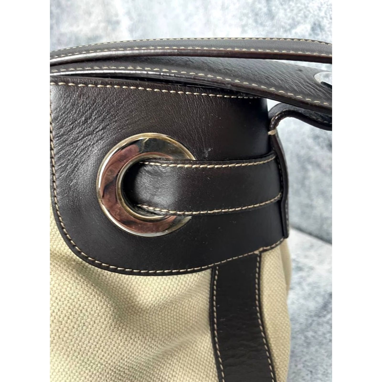 Bally Bally Womens Beige Cotton Double Handle Tote & Messager Bag Size ONE SIZE - 6 Thumbnail