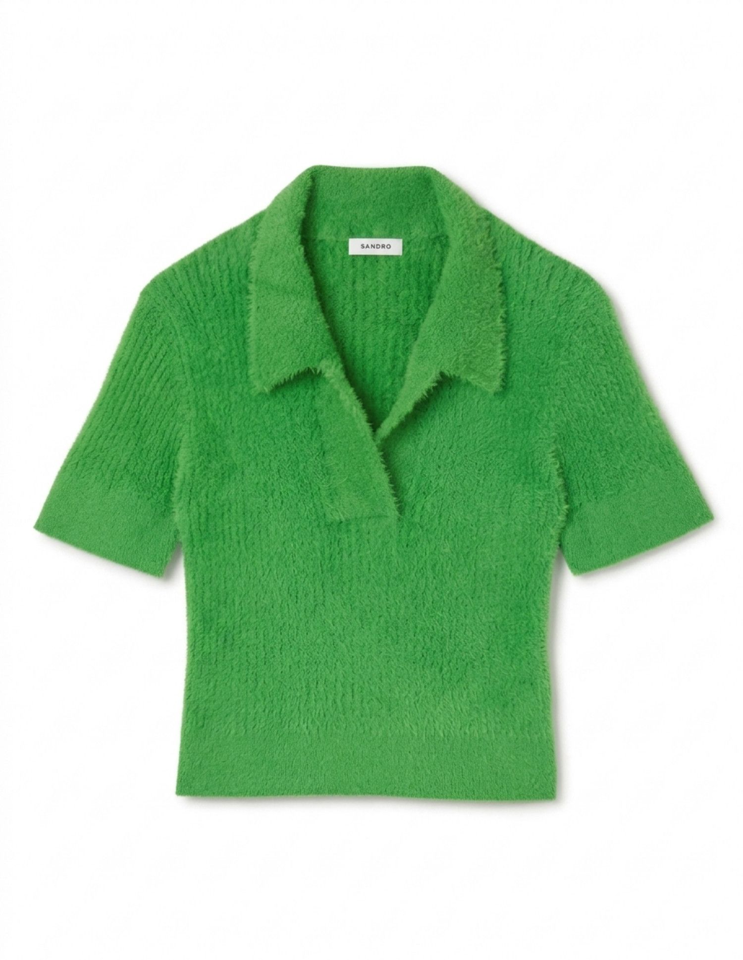 Sandro Sandro Knitted Lightweight Polo Sweater Size S / US 4 / IT 40 - 1 Thumbnail