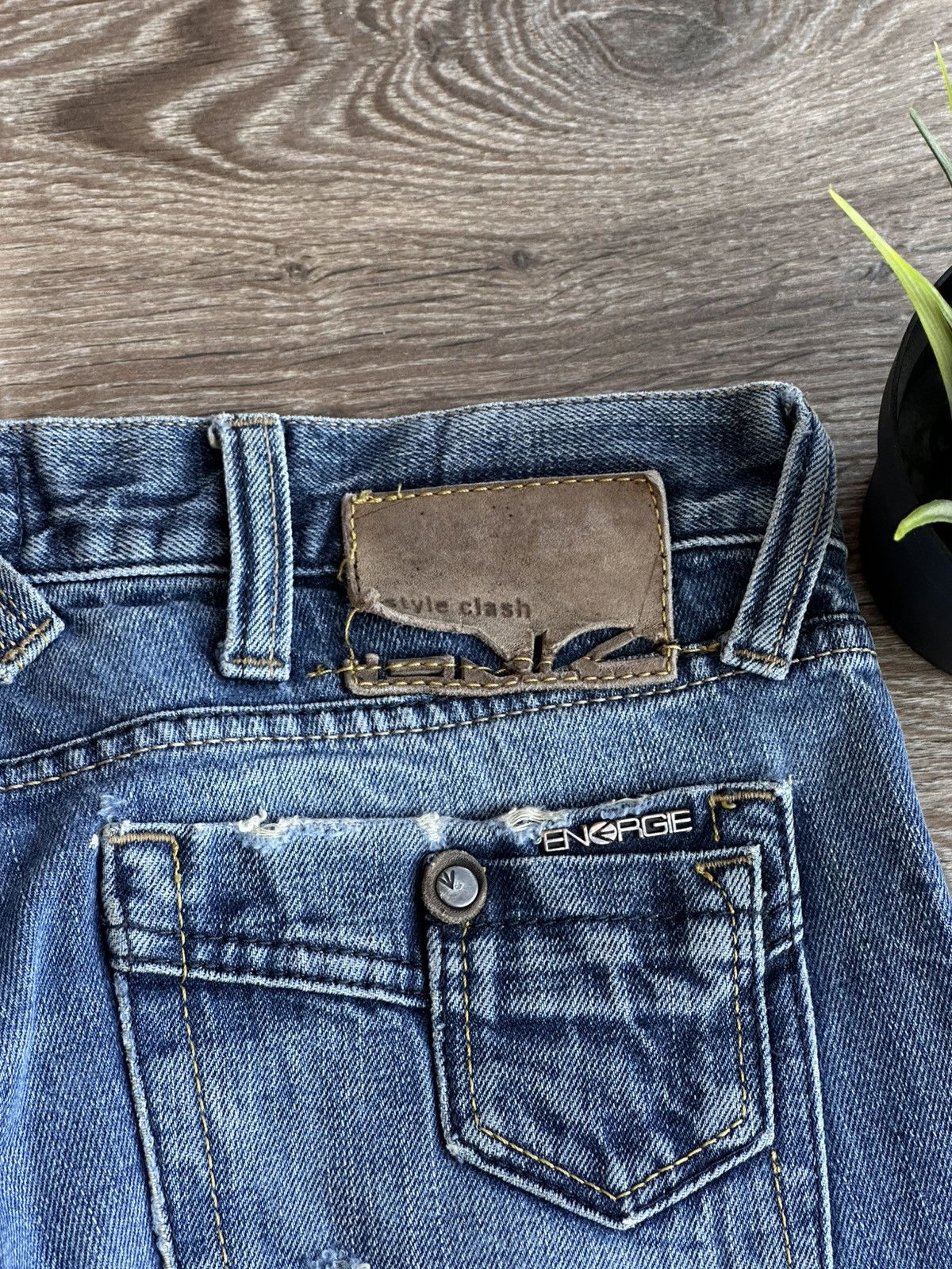 Energie 🔥 Energie Vintage Denim Jeans Pants Y2K Miss Sixty Italy Size US 33 - 3 Thumbnail