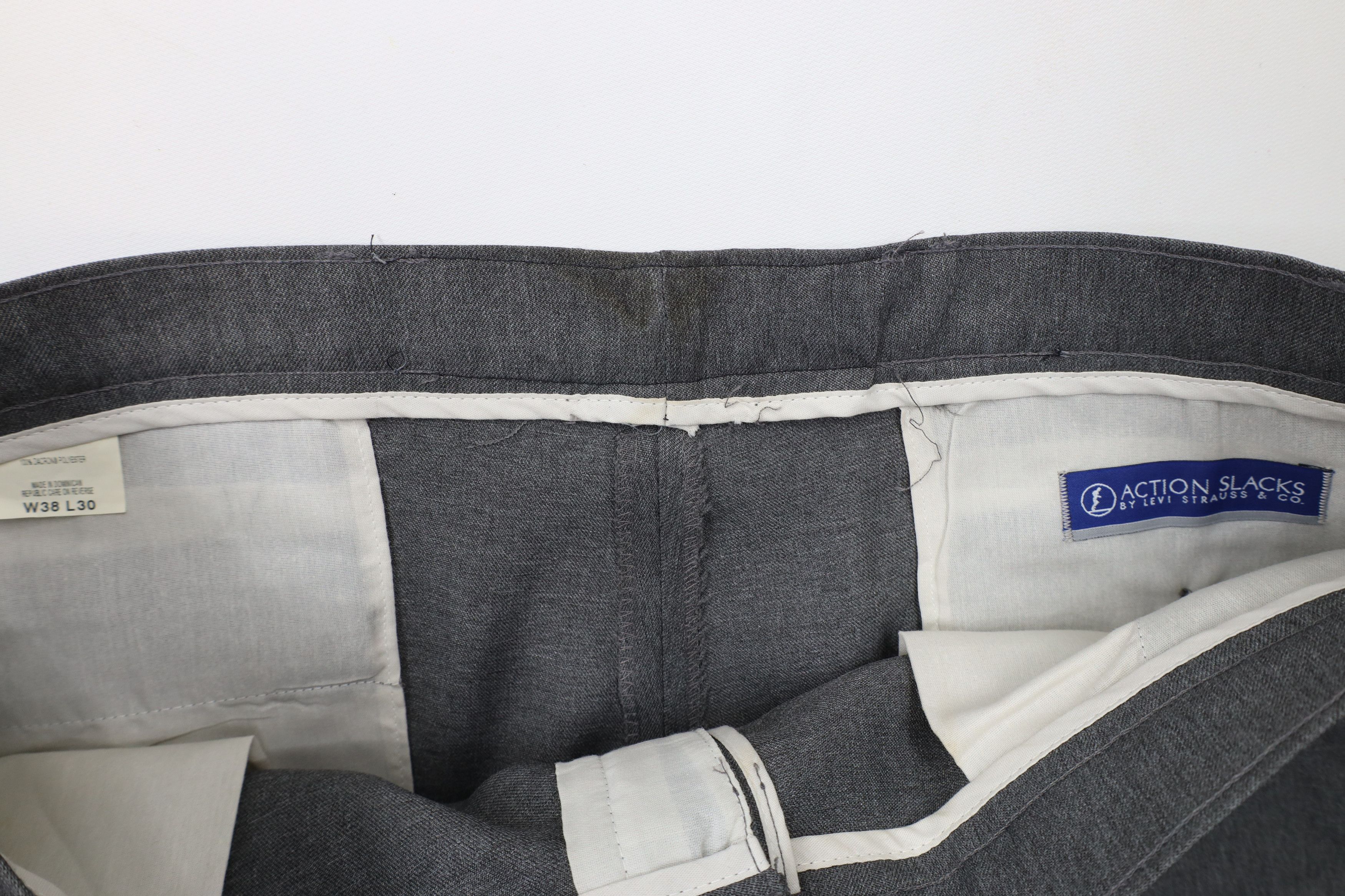 Levi's × Vintage Vintage Y2K 2001 Levis Knit Flared Wide Leg Chino Pants Size US 38 / EU 54 - 8 Thumbnail