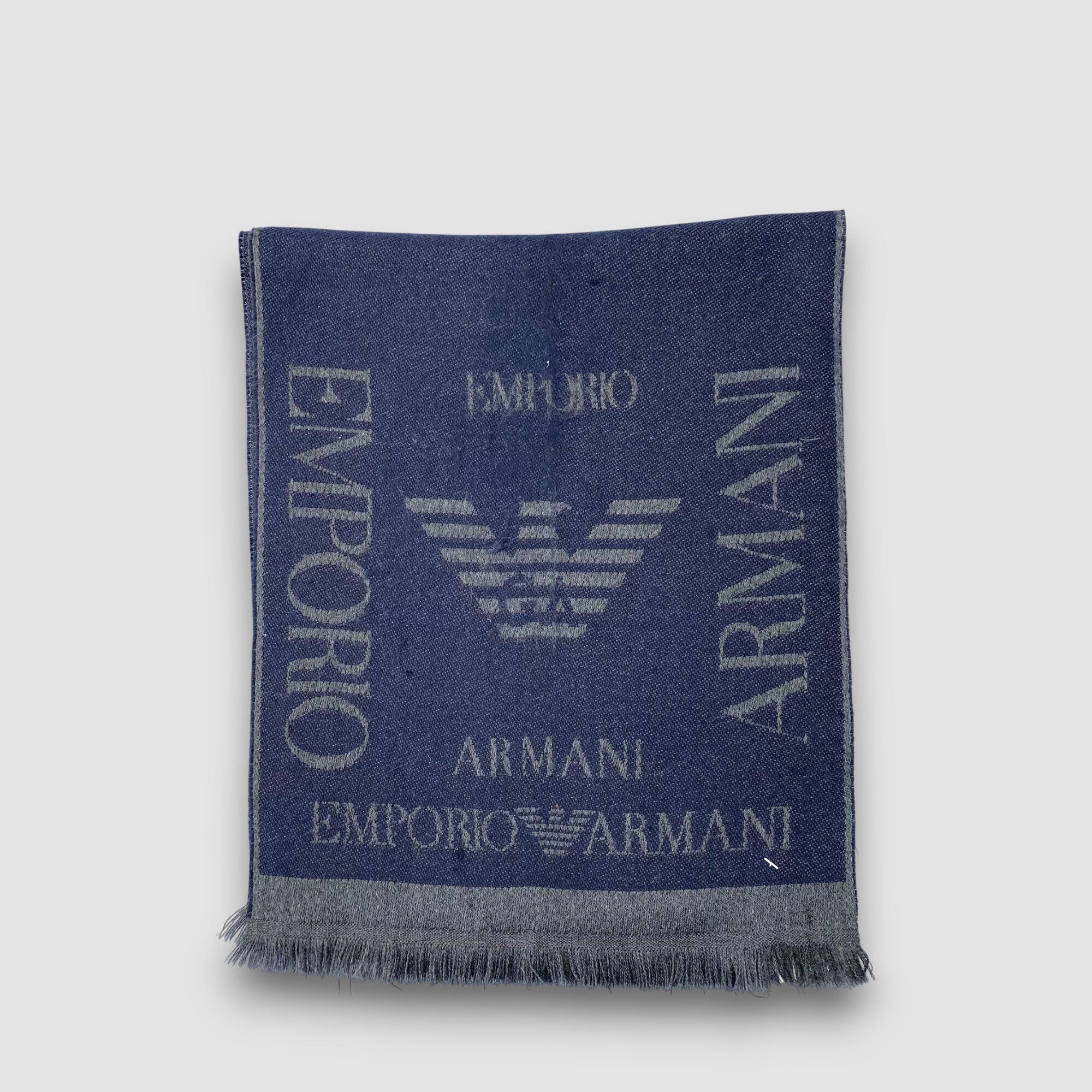 Emporio Armani Vintage Emporio Armani Scarf Muffler Wool Winter Scarves Size ONE SIZE - 2 Thumbnail