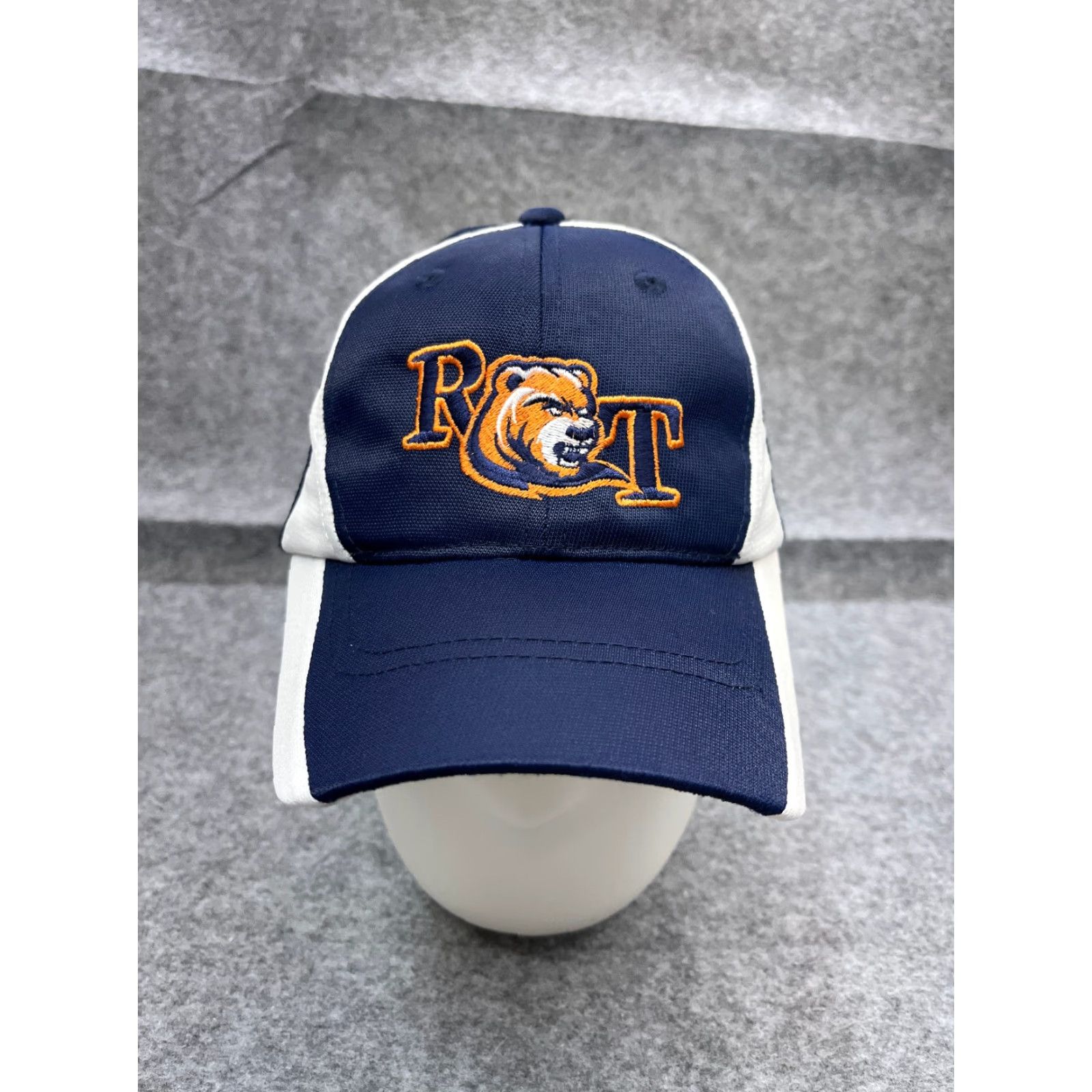 Vintage Sport-Tek Hat Cap Strap Back Adult One Size Blue Nylon Blend RockTop Rocks Baseball Cap Mens Size US M / EU 48-50 / 2 - 2 Thumbnail