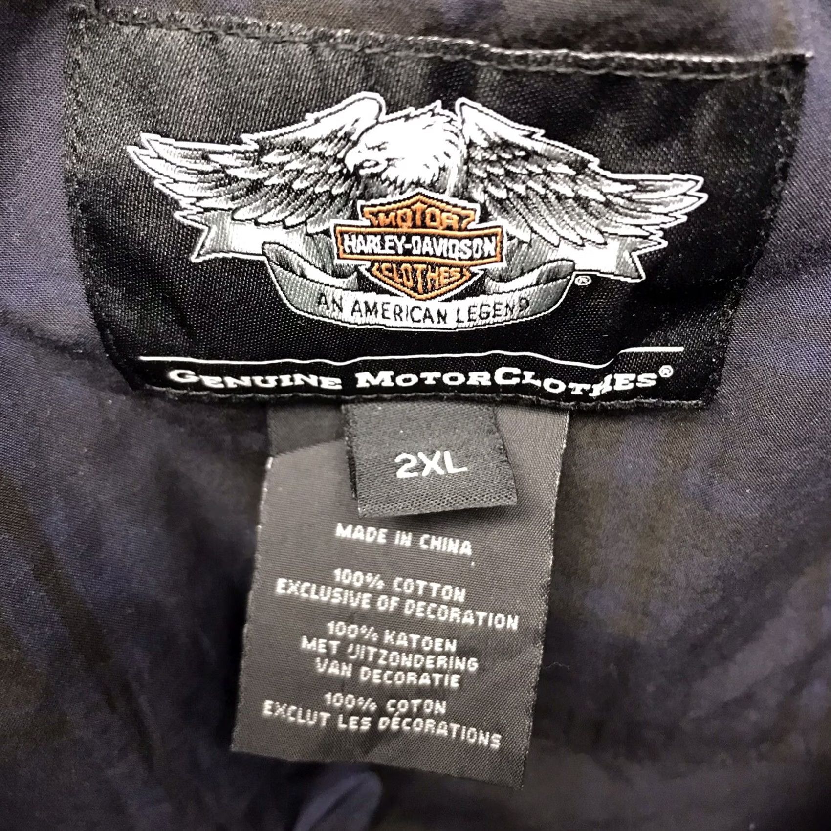 Harley Davidson Harley-Davidson Shirt 2XL Men Button-Up Short Sleeve Plaid Tie-Dye Embroidered Western Cowboy Logo USA Multicolor Size US XXL / EU 58 / 5 - 3 Thumbnail