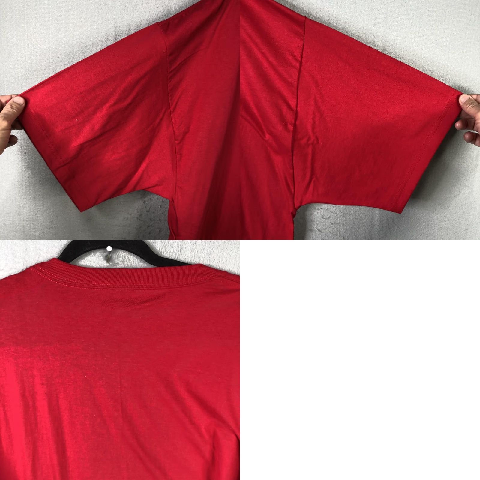 Hanes VINTAGE Hanes Shirt Mens 4XLT Red Beefy-T Tall Tee Solid Oversized Cotton Crewneck Size US XXL / EU 58 / 5 - 10 Thumbnail