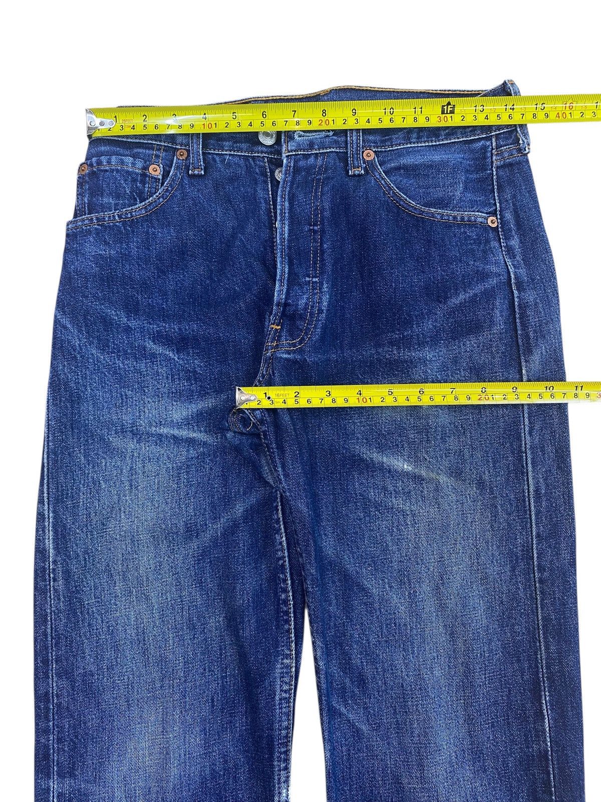 Levi's Levi’s Vintage Whiskers Dark Wash Style Straight Cut Jeans Size US 28 / EU 44 - 5 Thumbnail