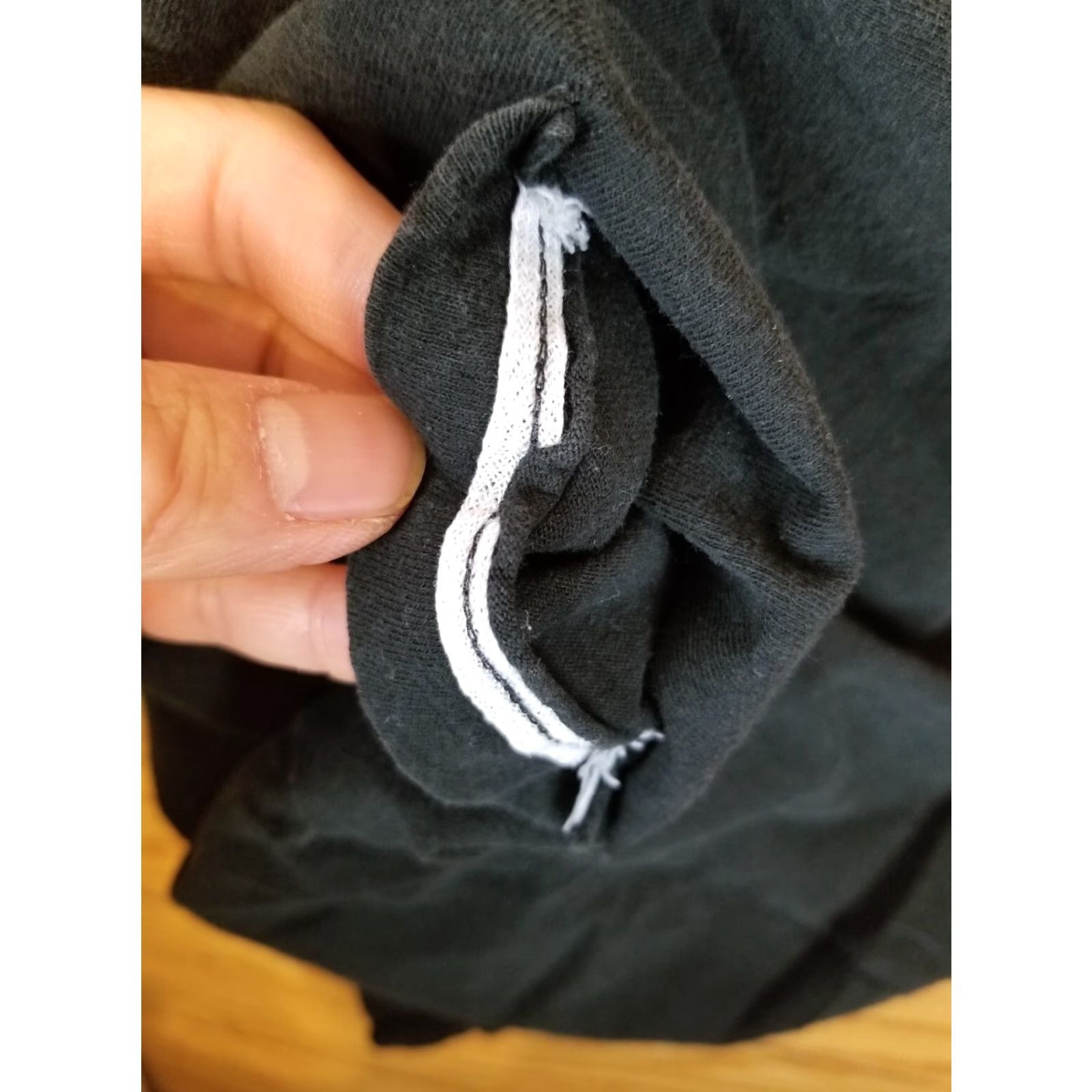Fruit Of The Loom VINTAGE Fruit of the Loom T-Shirt Black One Pocket XL Adult Mens Short Sleeve Round Neck Cotton Jersey Single Stitch 80s 21 Inch 28 Inch Size US XL / EU 56 / 4 - 5 Thumbnail