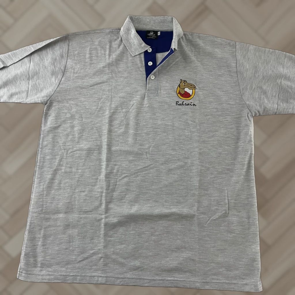Vintage VINTAGE Bahrain 19998 World Cup France Short Sleeve Polo Shirt Men's 2XL Gray Size US XXL / EU 58 / 5 - 1 Thumbnail