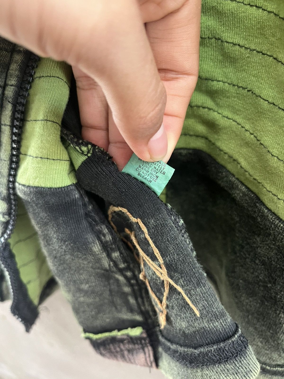 Japanese Brand Handcrafted Boho Patchwork Hoodie - Psychedelic Grunge Y2K Size US XL / EU 56 / 4 - 15 Thumbnail
