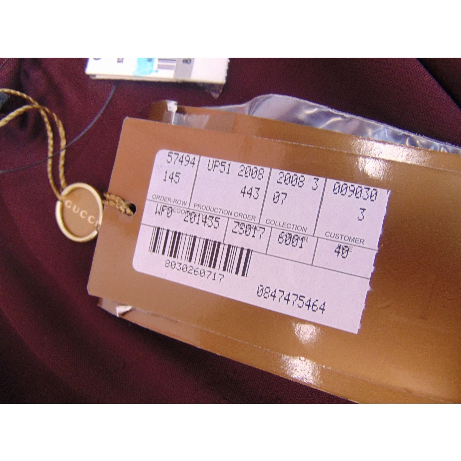 Gucci GUCCI BURGUNDY VISCOSE LEATHER BELTED BUCKLES DRESS 40 IT Size S / US 4 / IT 40 - 10 Thumbnail