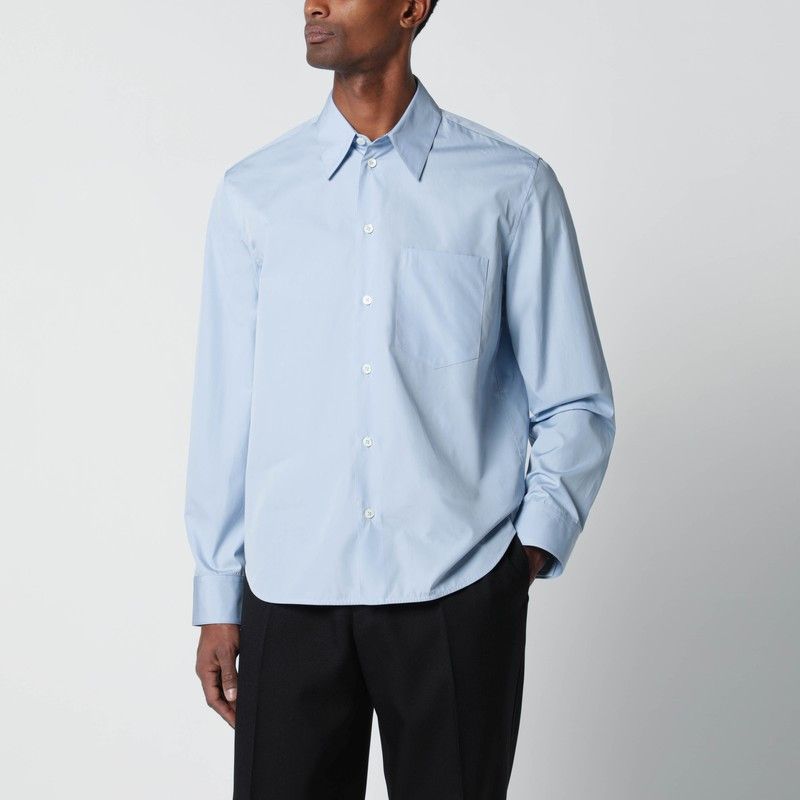 Jil Sander Jil Sander Light Blue Cotton Shirt Size US L / EU 52-54 / 3 - 1 Thumbnail