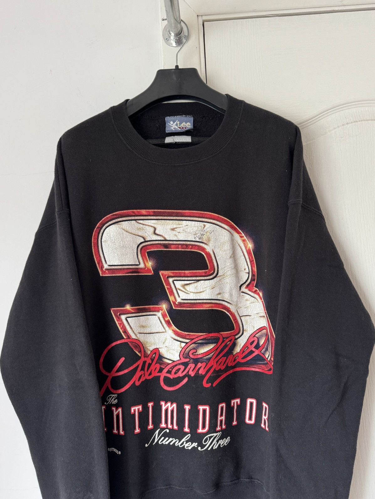 NASCAR Vintage 90s NASCAR x Lee Dale Earnhardt Printed Sweatshirt Size US L / EU 52-54 / 3 - 3 Thumbnail