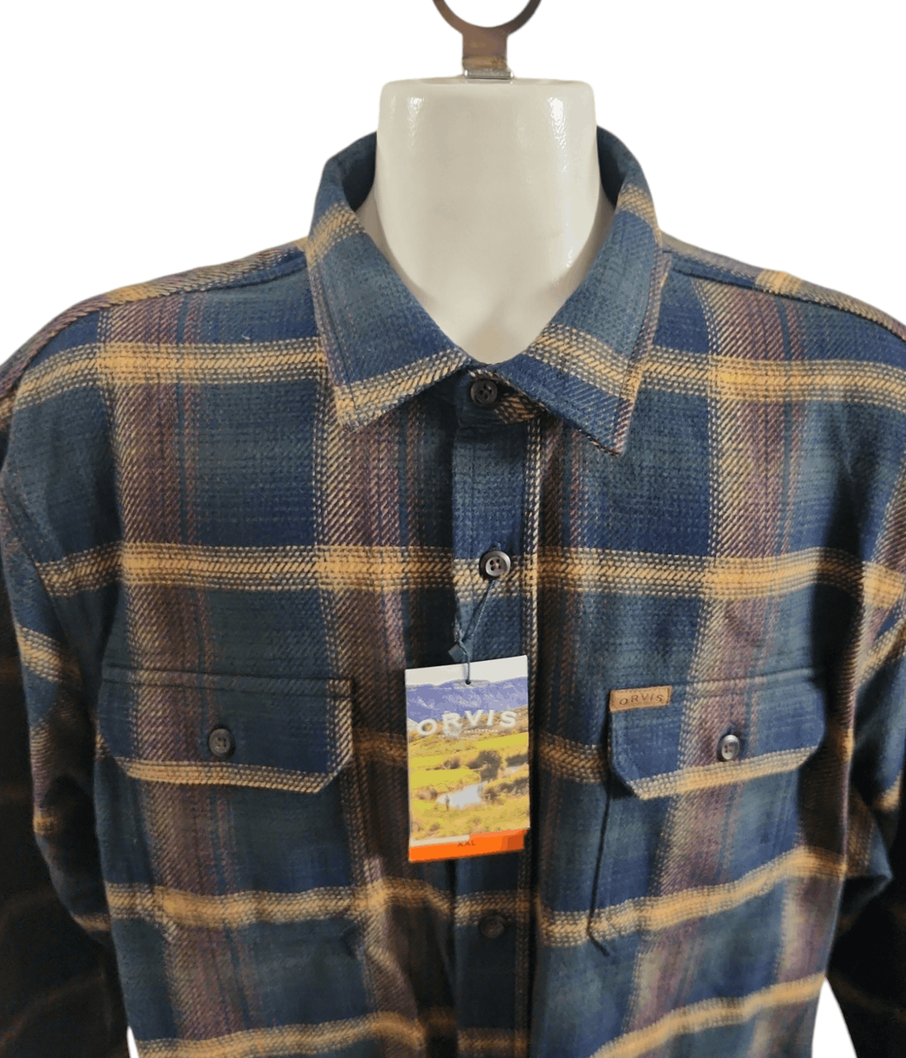 Designer × Orvis ORVIS XXL Plaid Heavyweight DOUBLE BRUSHED Flannel Men's Size US XXL / EU 58 / 5 - 3 Thumbnail