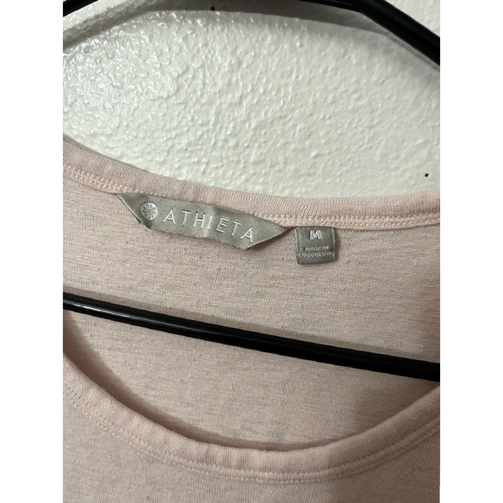 Athleta Athleta Women Medium Breezy Tee Round Neck Short Sleeve Modal Blend Pink Size 32" / US 10 / IT 46 - 3 Thumbnail