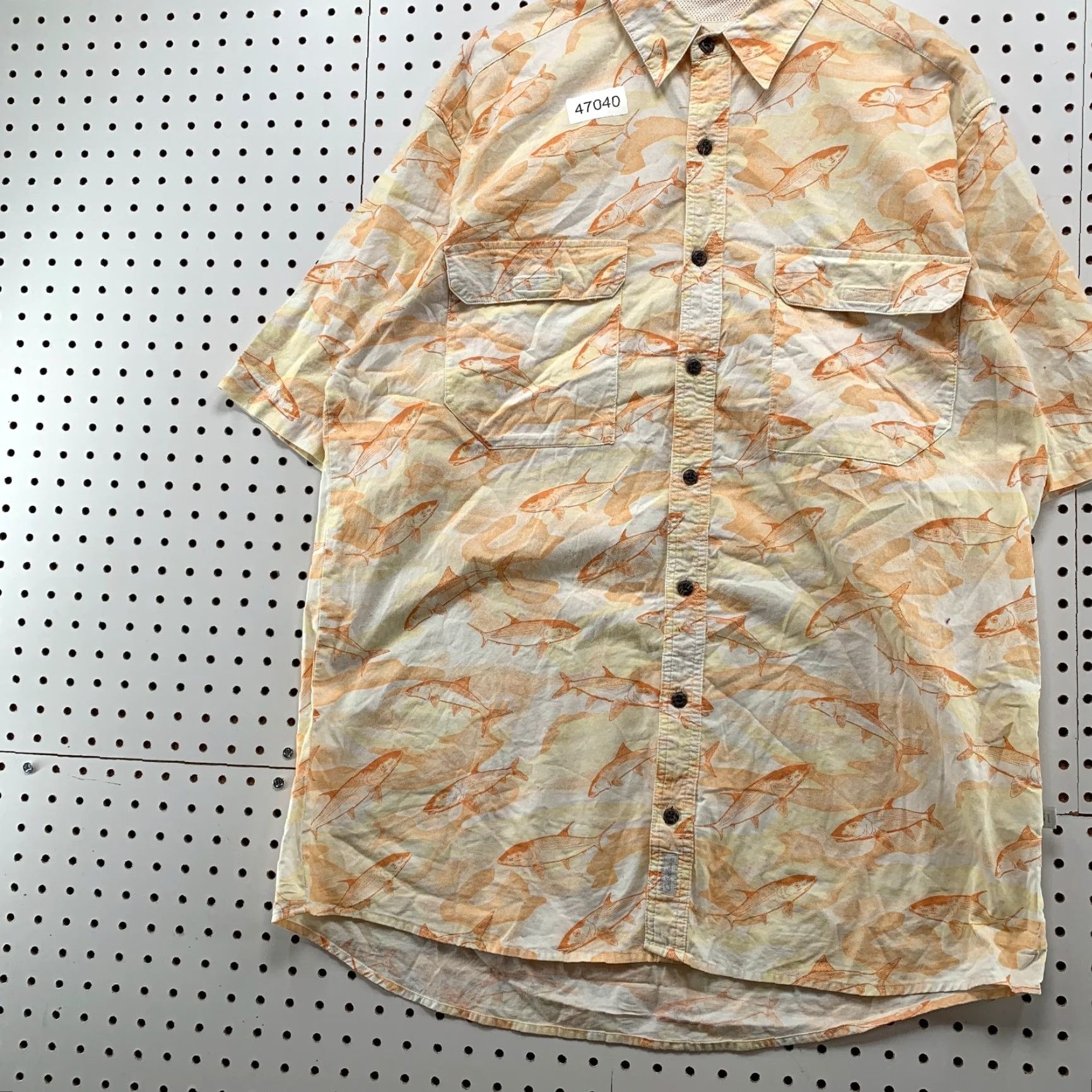 Vintage Cabela's Fishin Shirt Mens Large White Salmon All Over Print Vented Outdoor Shirt Mens Large White Salmon All Over Print Vented Outdoor Size US L / EU 52-54 / 3 - 4 Thumbnail