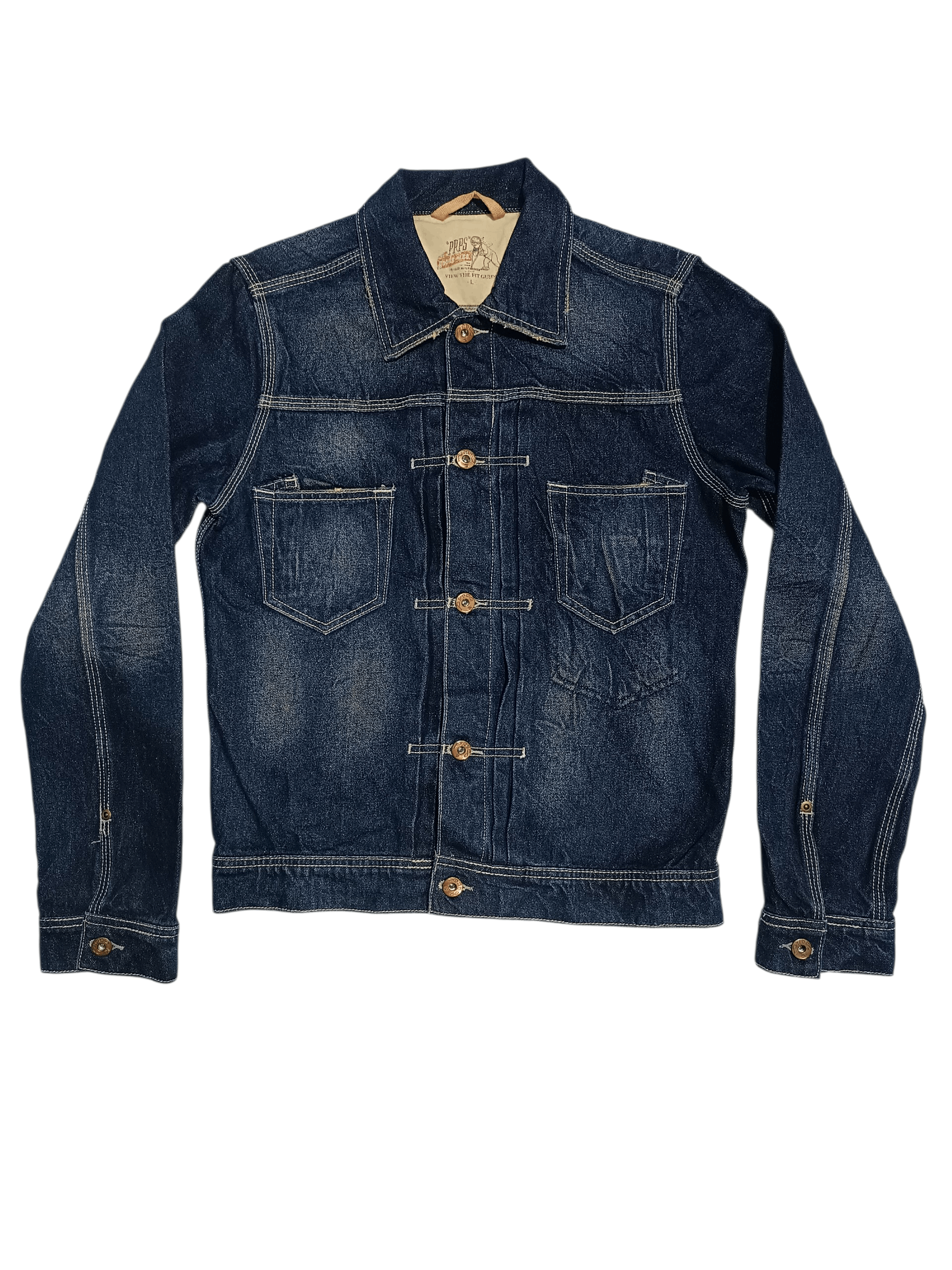 Prps Vintage Prps Indigo Wash Denim Trucker Jacket Size US M / EU 48-50 / 2 - 6 Thumbnail