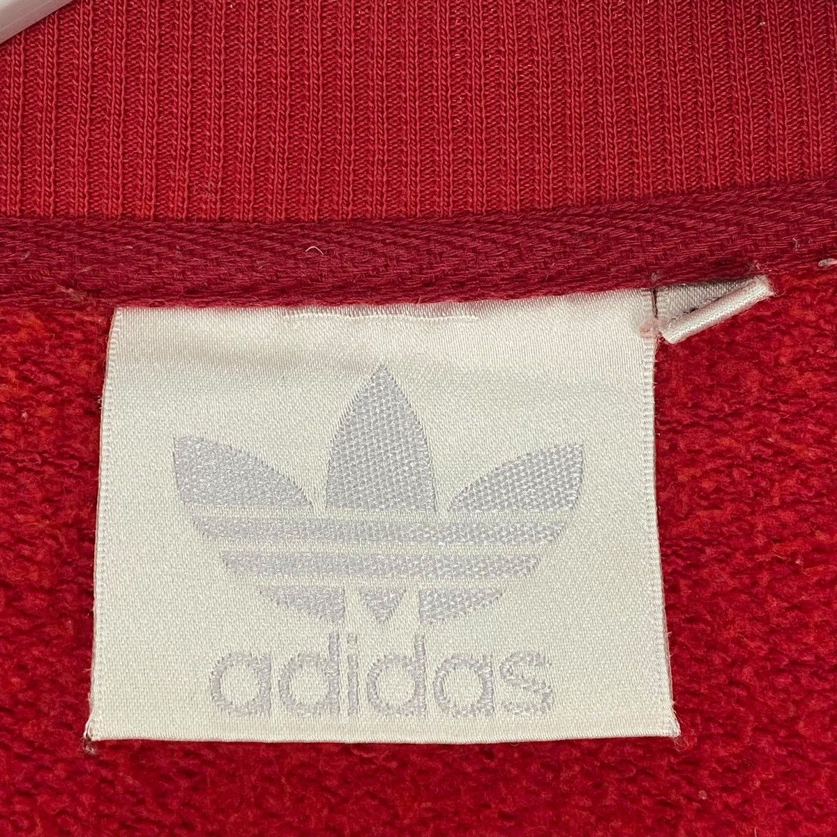 Adidas Vintage Adidas Big Logo Printed Sweatshirt Red Size L Size US L / EU 52-54 / 3 - 9 Thumbnail