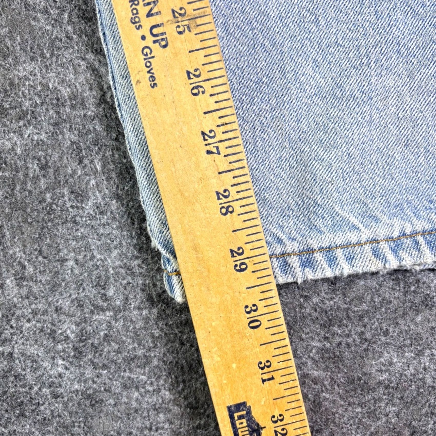 Dickies VINTAGE Dickies Mens Light Wash Thrashed Distressed Straight Leg Denim Jeans 36x30 Size US 36 / EU 52 - 4 Thumbnail