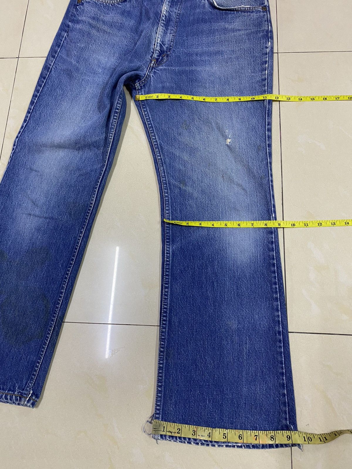 Levi's × Vintage Vintage Levis 517 Orange Tab Distressed Rusty Flared Denim Size US 34 / EU 50 - 19 Thumbnail