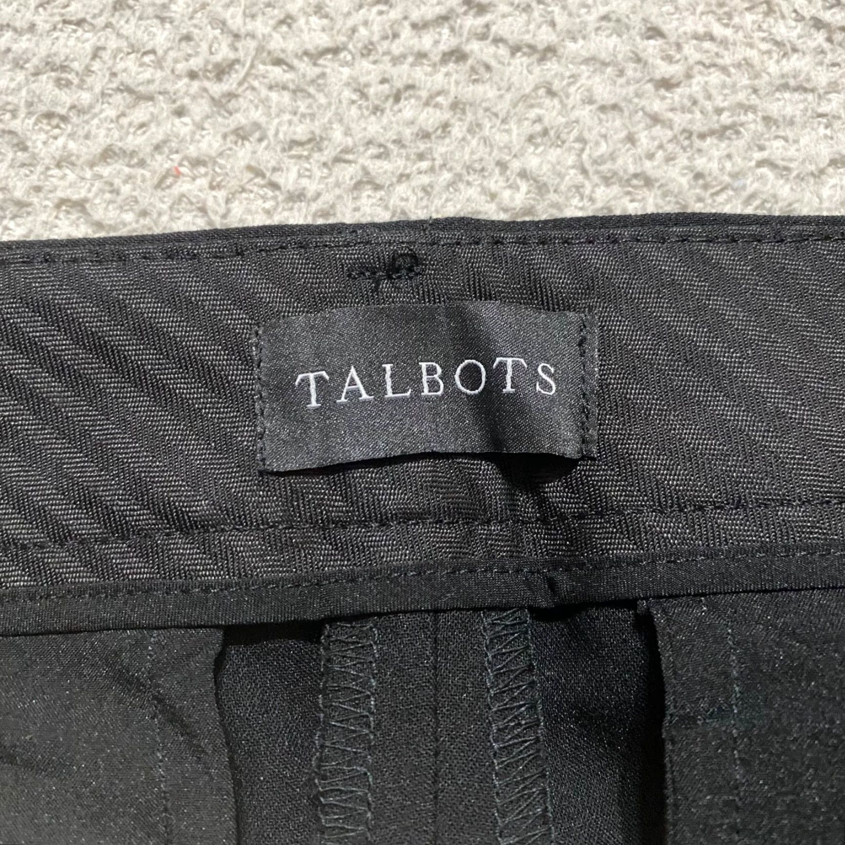Talbots Talbots Womens 14P Pants Black Straight Hampshire Ankle Sequined Striped Petites Size 36" / US 14 / IT 50 - 3 Thumbnail