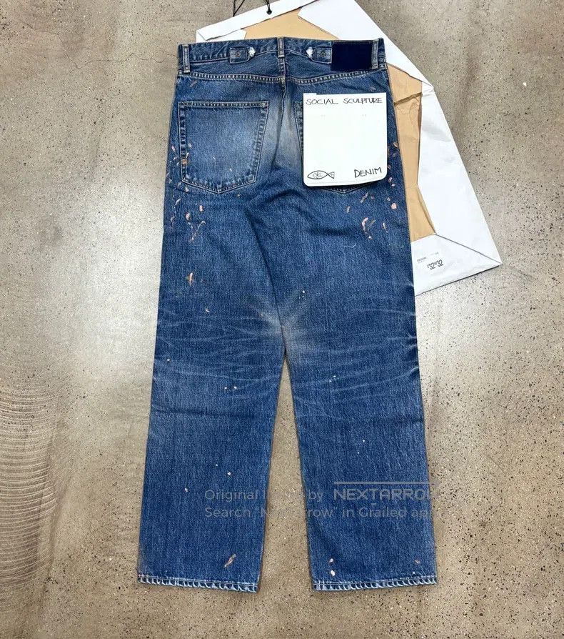 Visvim Visvim 24aw Social Sculpture 01 Wide D41 Damaged 41 Ink Sp Size US 32 / EU 48 - 2 Thumbnail