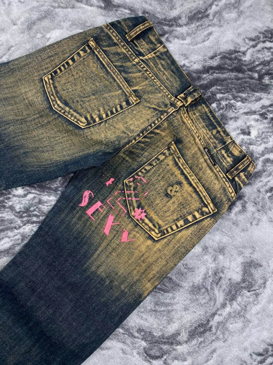 Dolce & Gabbana Vintage Dolce & Gabbana Big Logo Flared Jeans Denim Size 27" / US 4 / IT 40 - 2 Thumbnail