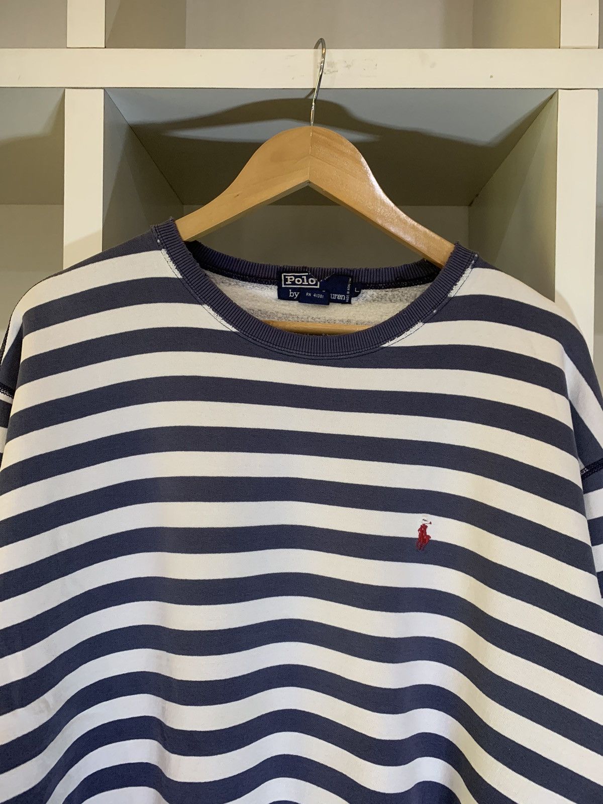 Vintage VINTAGE POLO RALPH LAUREN STRIPE SWEATER Size US L / EU 52-54 / 3 - 5 Thumbnail