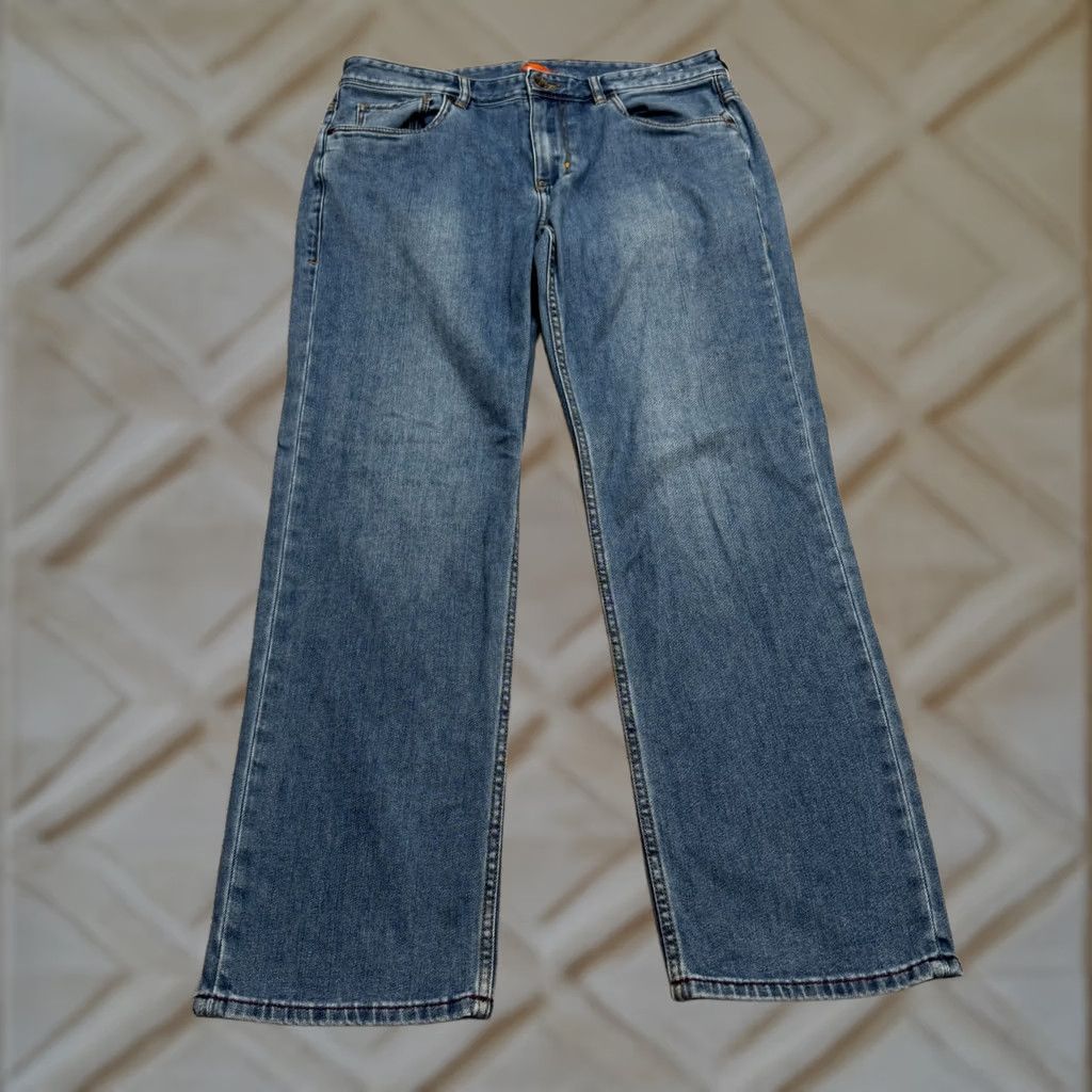 Tommy Bahama Tommy Bahama Jeans Mens 34x30 Regular Medium Wash Denim Straight 5-Pocket Button Zip Size US 34 / EU 50 - 1 Thumbnail