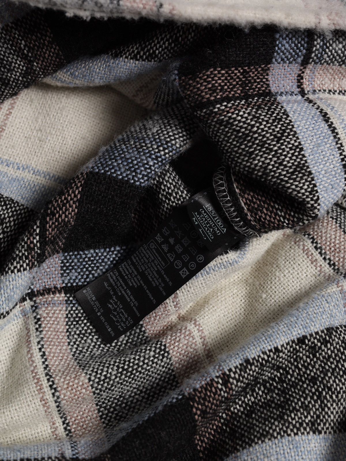 Allsaints Allsaints Rayado Ecru Flannel Plaid Check Overshirt Jacket Size US M / EU 48-50 / 2 - 9 Thumbnail