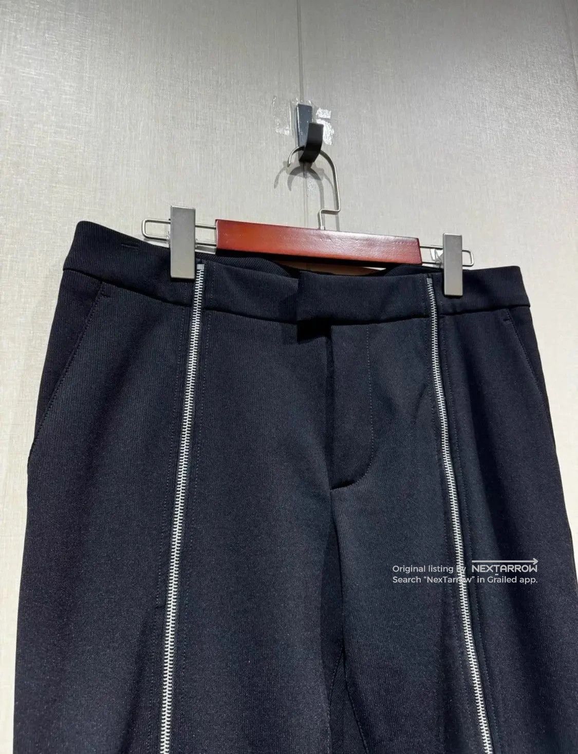 Martine Rose Doublezip Twill Casual Trousers Dddd72608 in Black, Men's (Size 34) — image 2 of 6