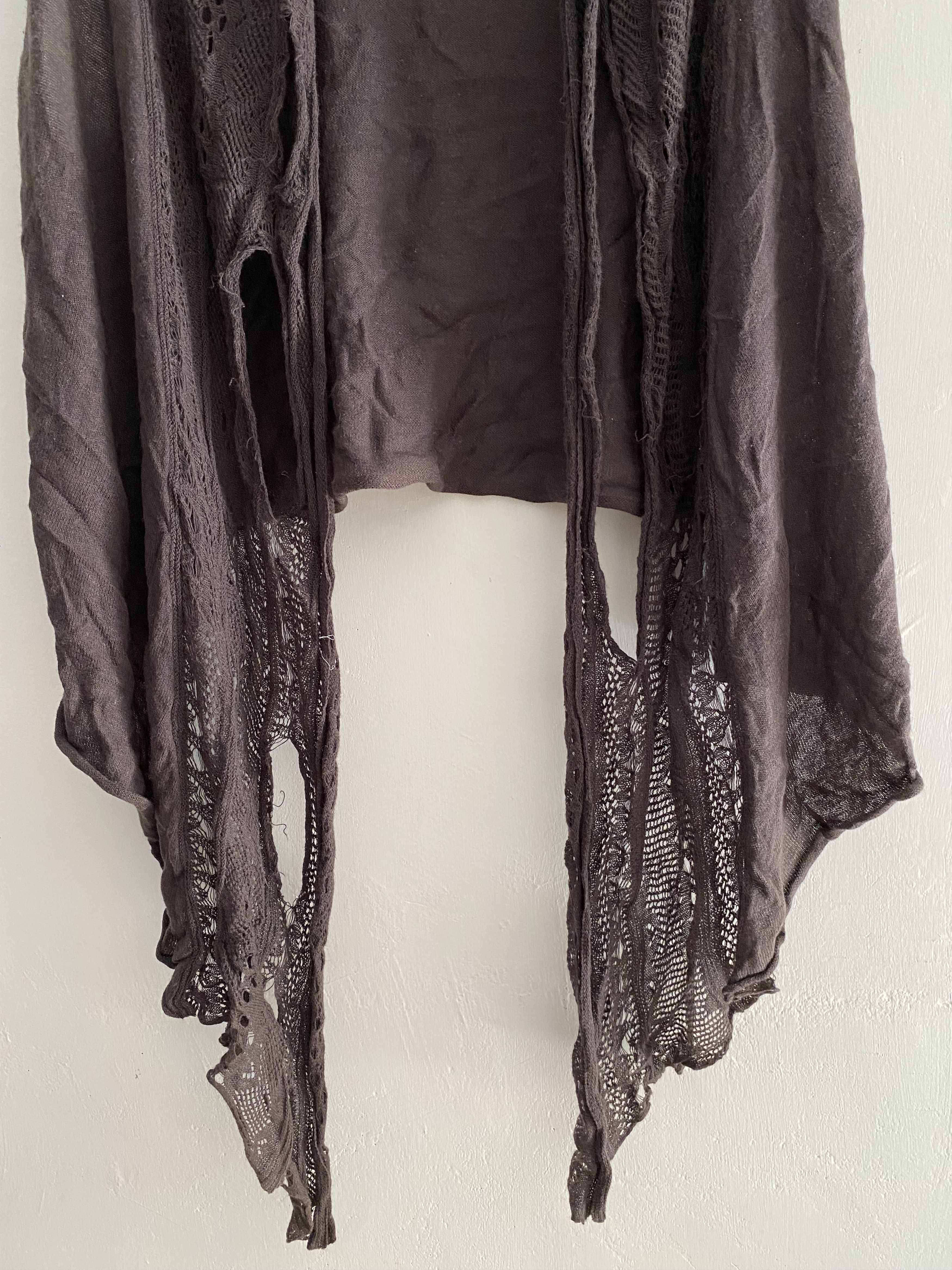 If Six Was Nine × Japanese Brand × Le Grande Bleu (L.G.B.) cepo distressed grunge cut out knit lgb style Size US M / EU 48-50 / 2 - 5 Thumbnail