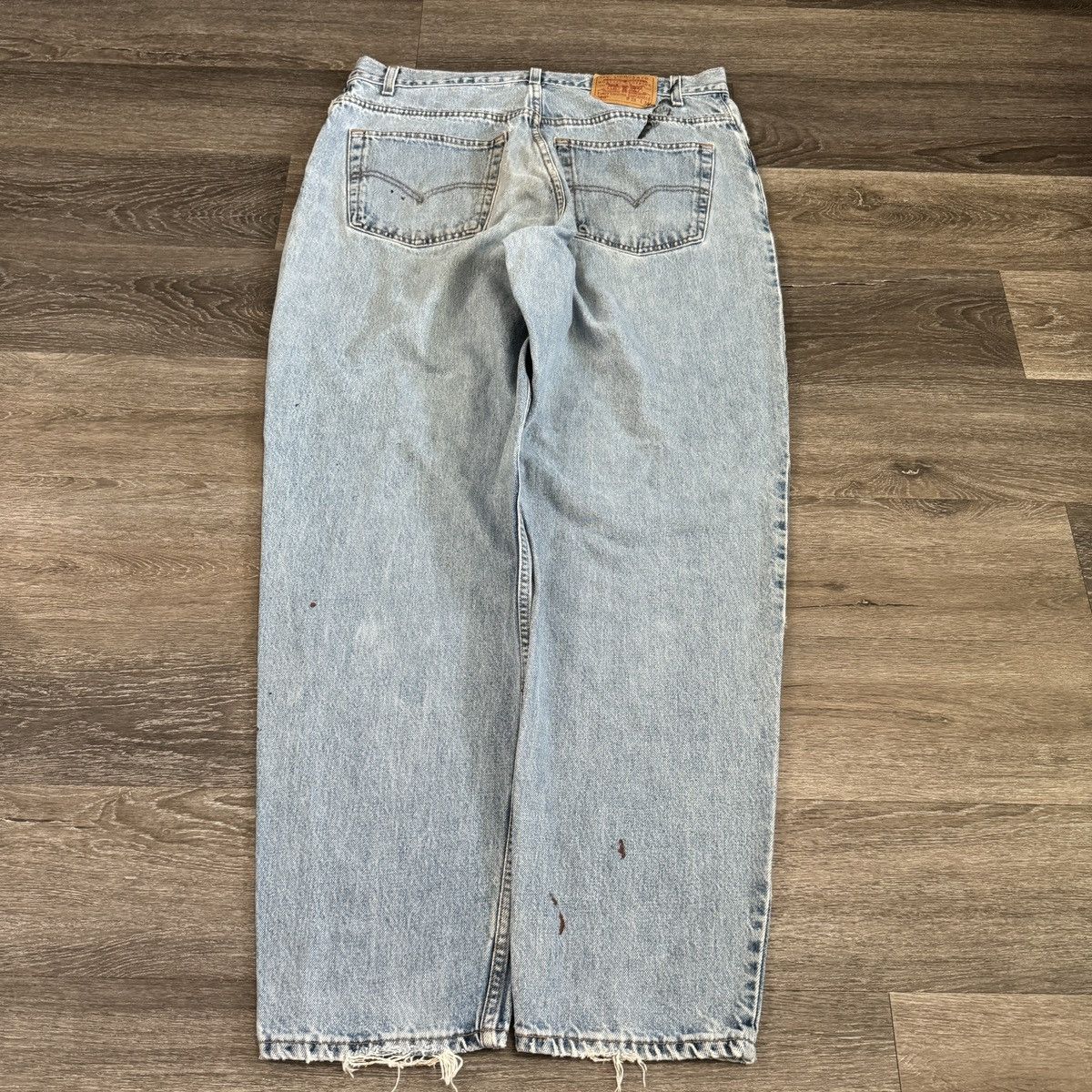 Levi's × Vintage Vintage 90s Levi’s 560 wide leg painted & distressed jeans Size US 38 / EU 54 - 1 Thumbnail