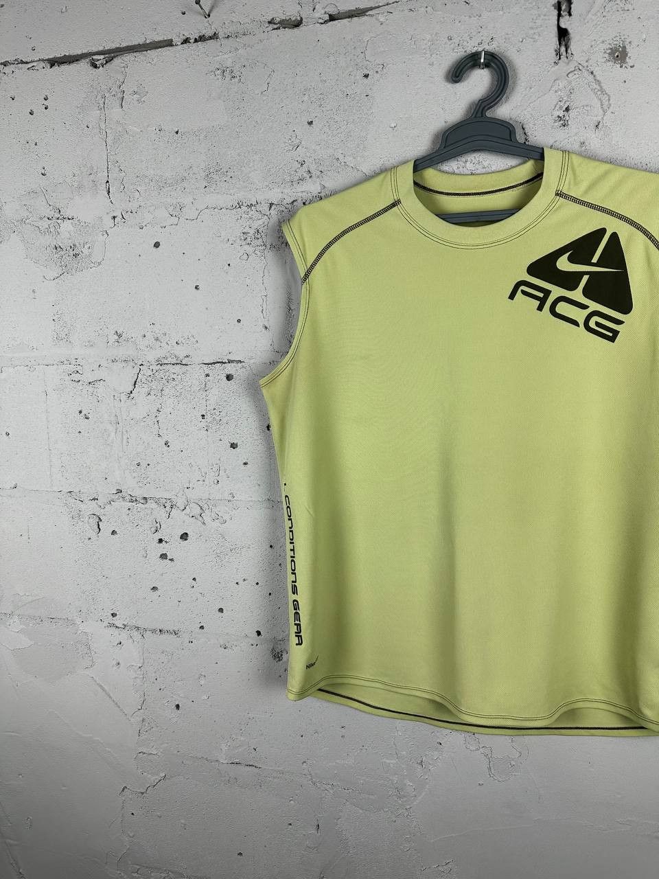 Nike × Nike ACG × Vintage Vintage NIKE ACG Thermo Logo Tank Top Green Size US XL / EU 56 / 4 - 2 Thumbnail