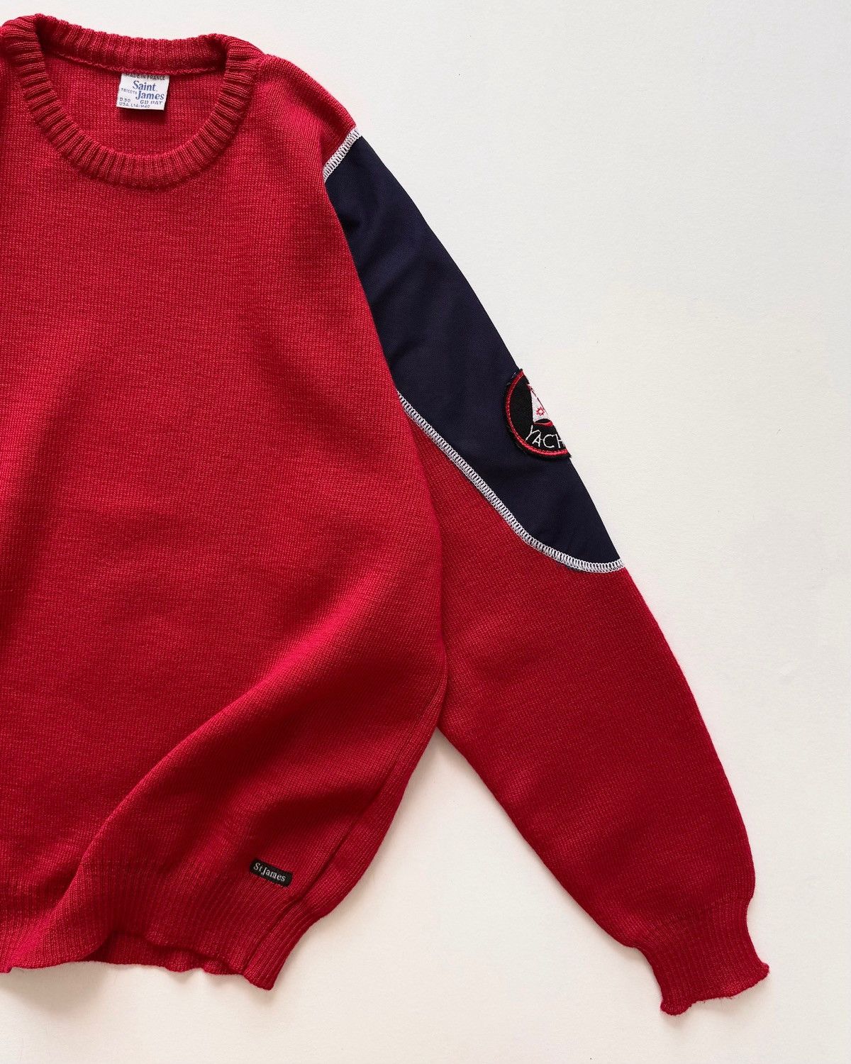 Saint James VINTAGE 70s SAINT JAMES KNITWEAR SWEATSHIRT Size US L / EU 52-54 / 3 - 3 Thumbnail