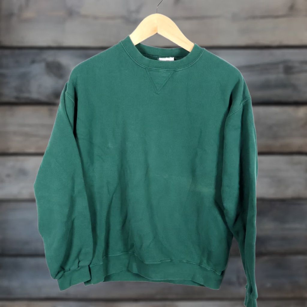 Vintage VINTAGE Bike Athletic Sweatshirt Men Large 90s Green Crewneck Faded USA Made Size US L / EU 52-54 / 3 - 1 Thumbnail