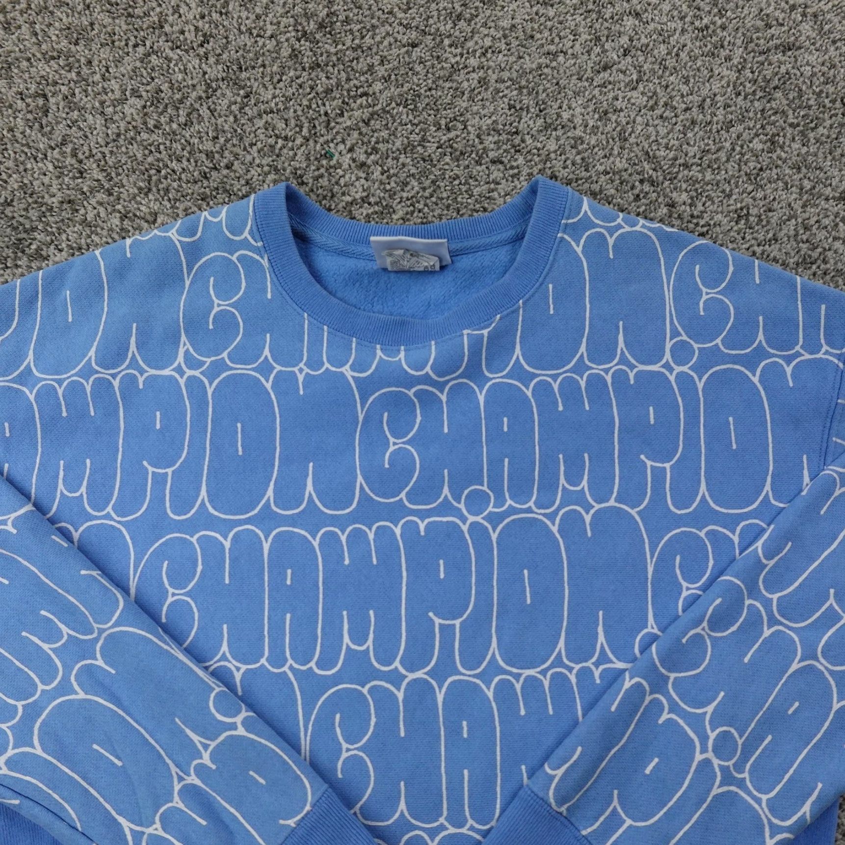 Champion Champion Sweatshirt Mens S Blue Reverse Weave Graphic Print Pullover Crewneck Size US S / EU 44-46 / 1 - 3 Thumbnail