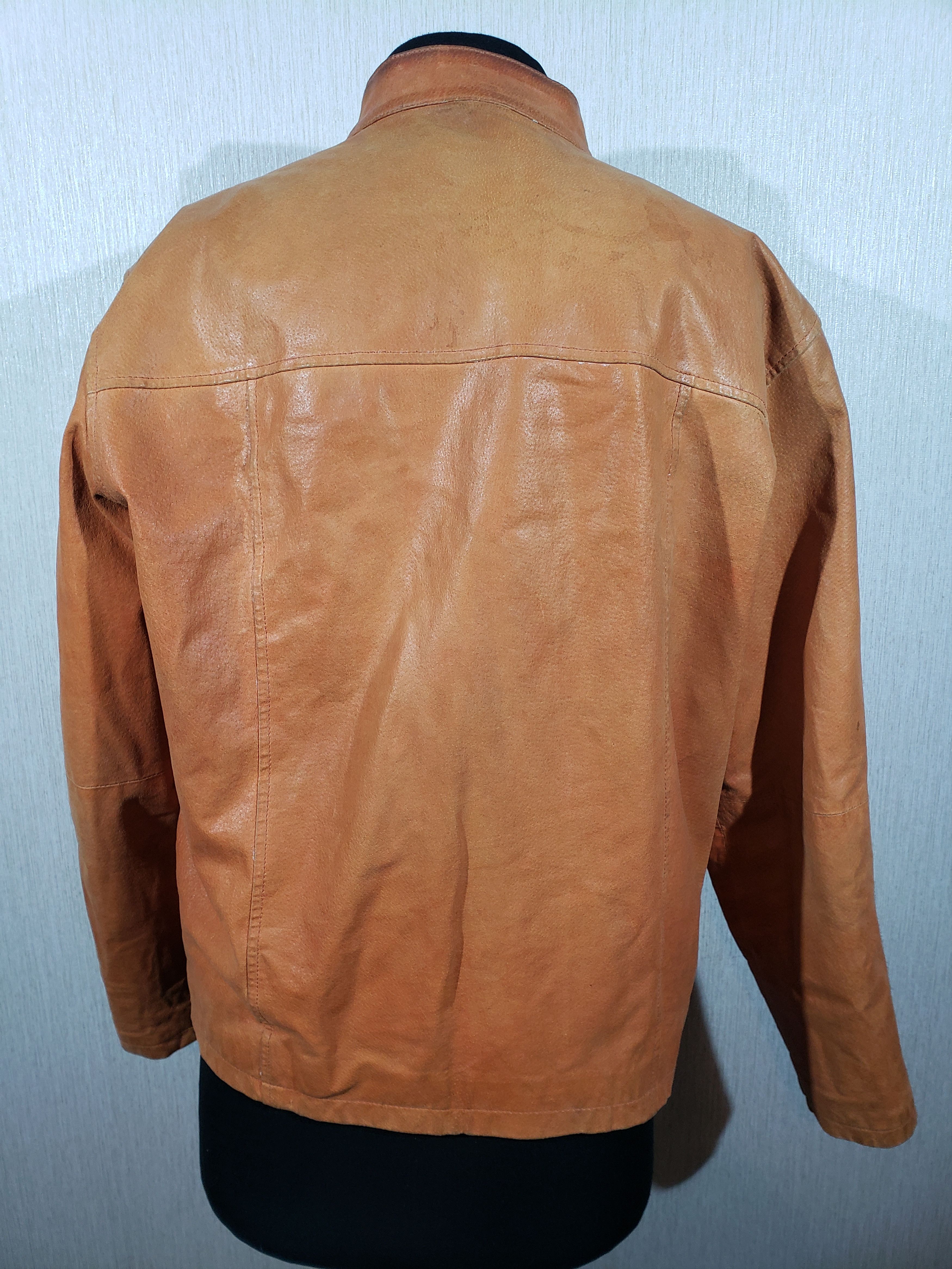 Other Stylish men's leather jacket with stripes. Size US L / EU 52-54 / 3 - 4 Thumbnail