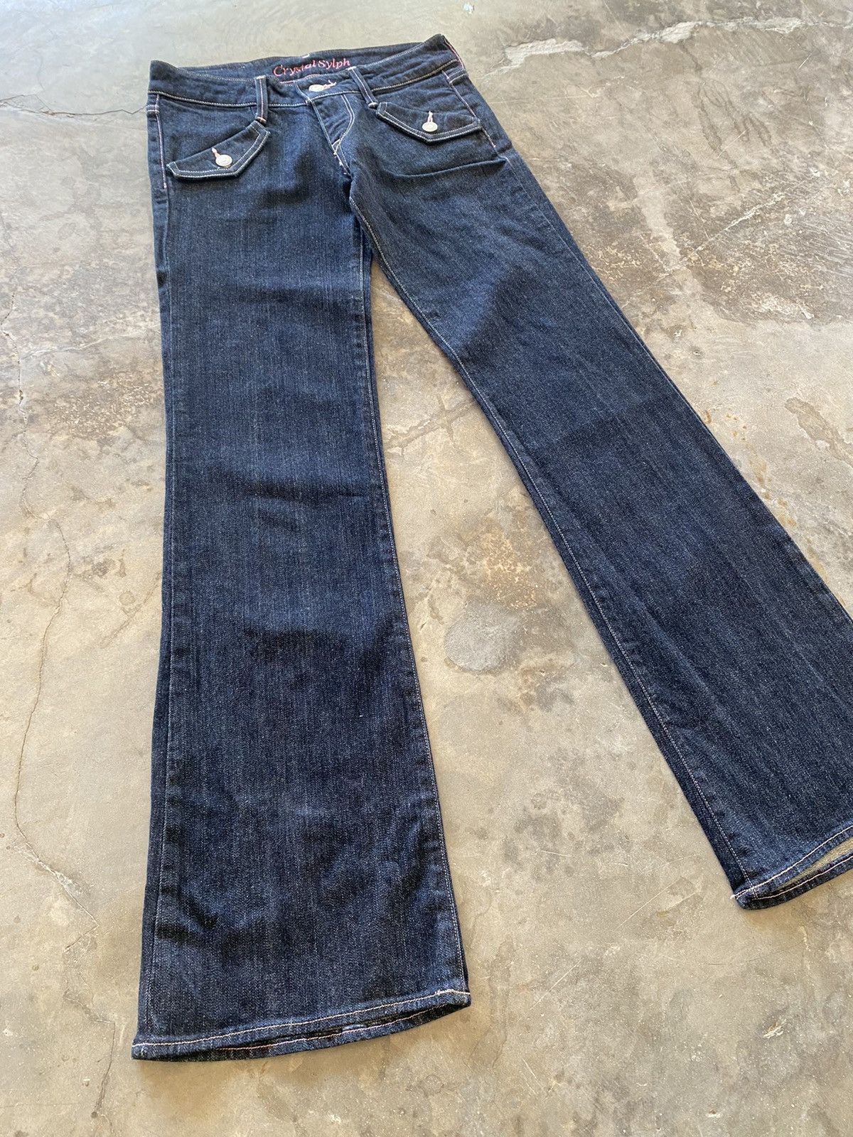 Blue Blue Japan × Hysteric Glamour × Japanese Brand Flare Jeans Crystal Sylph Blue Denim Size 28" / US 6 / IT 42 - 1 Thumbnail