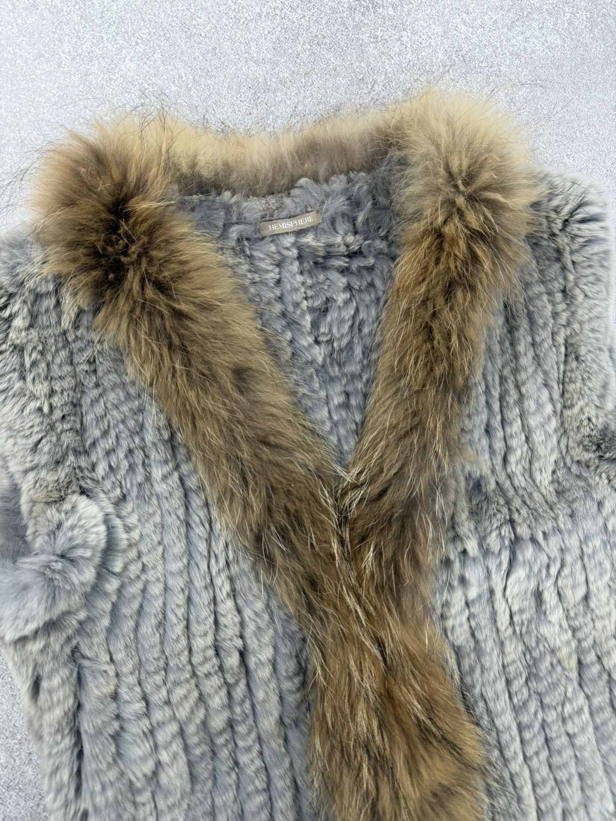 Other Hemisphere Rex Rabbit/Racoon Vest Size 36 Size XS / US 0-2 / IT 36-38 - 3 Thumbnail