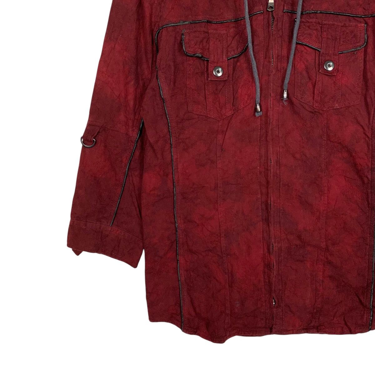 semanticdesign Semantic Design Hooded Red Jacket Size M / US 6-8 / IT 42-44 - 3 Thumbnail