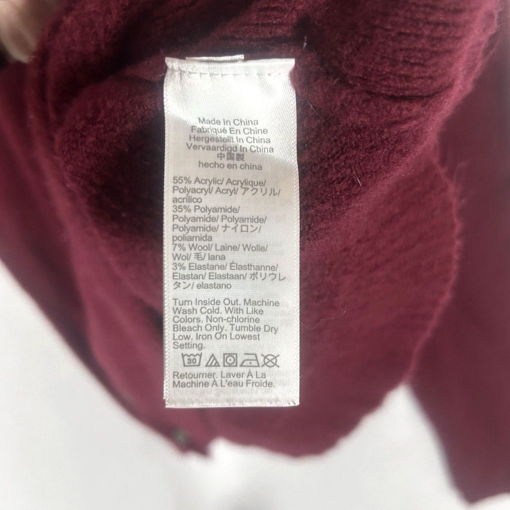 J.Crew J.CREW Sweater Women L Turtleneck Long Sleeve Red Wool Blend Bling Neckpullover Size L / US 10 / IT 46 - 3 Thumbnail