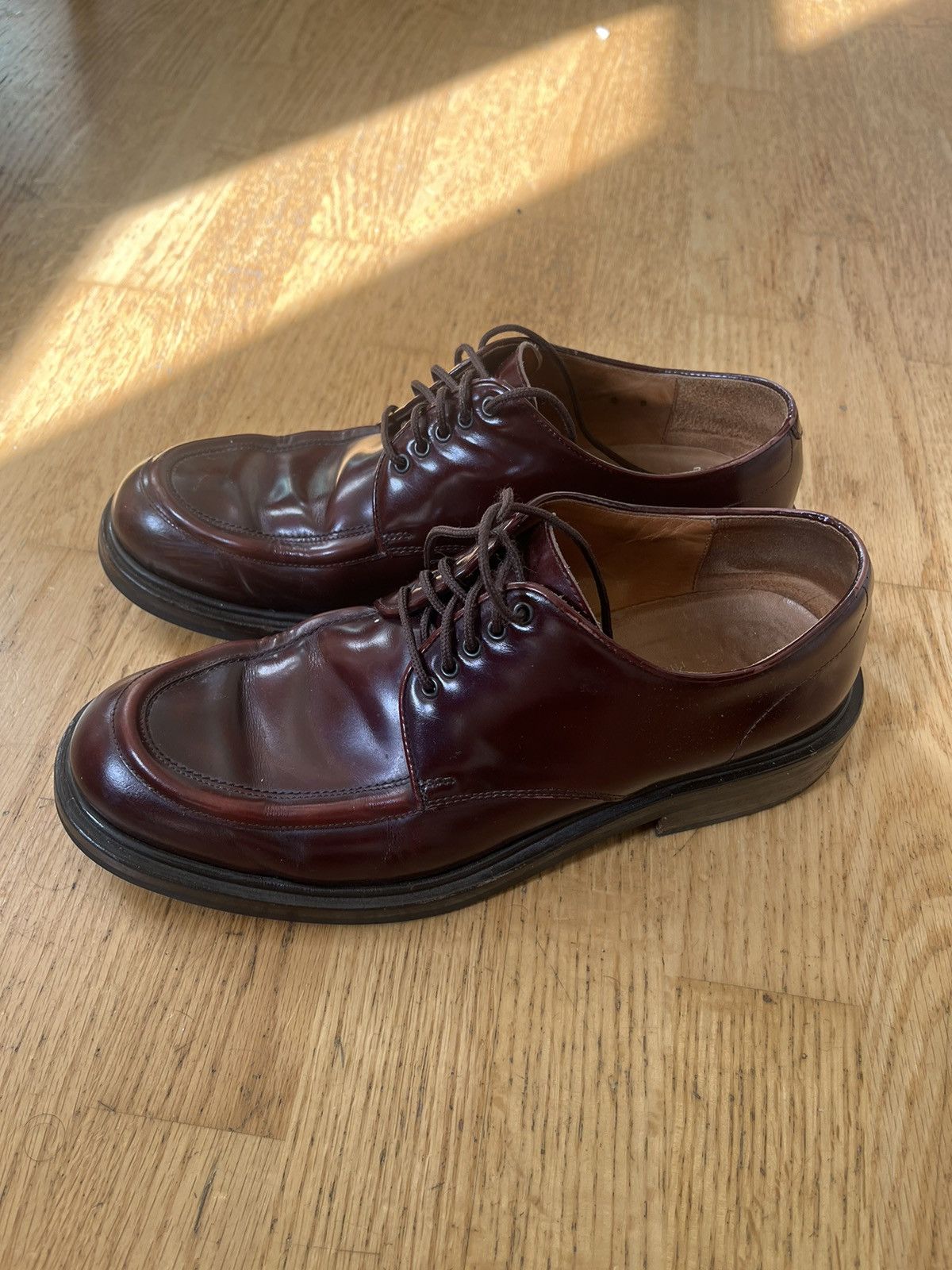 Gucci Rare Vintage Gucci Moc Toe Leather shoes Size US 9 / EU 42 - 2 Thumbnail