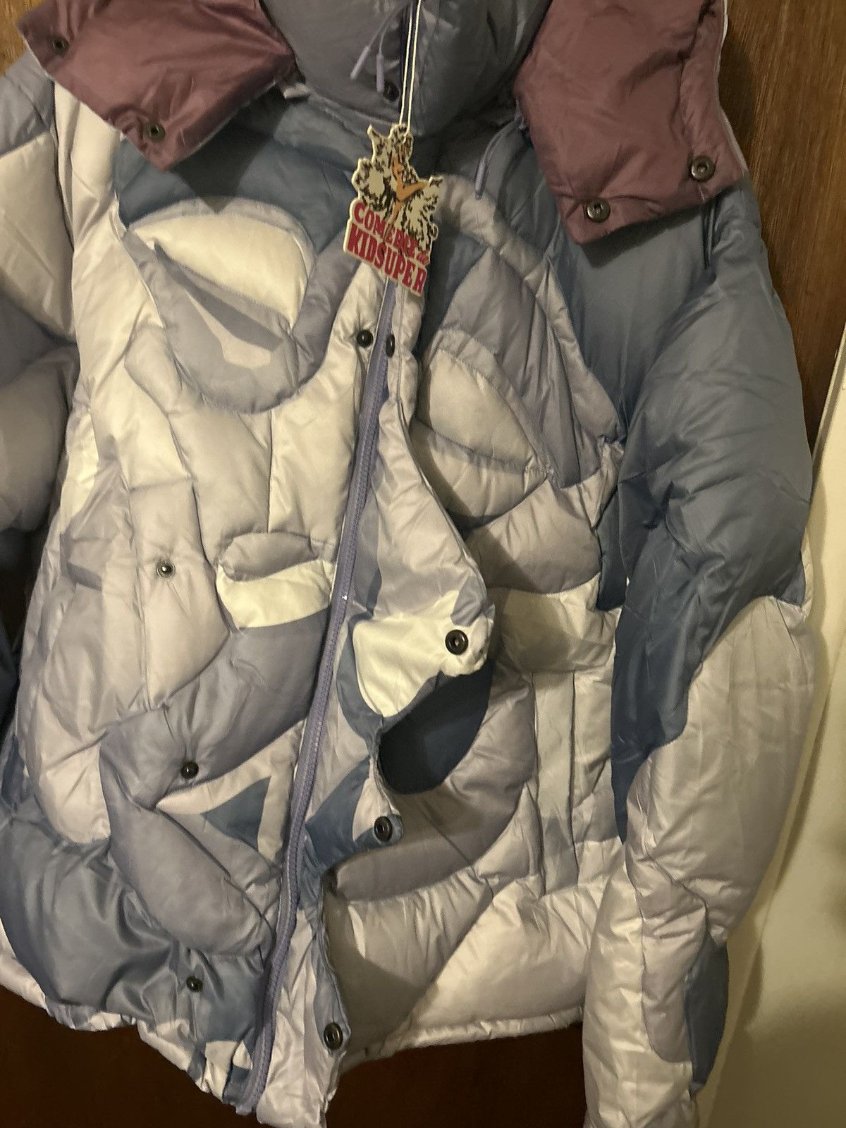 KidSuper *LAST DROP* KidSuper Kissing Puffer Blue Grey Size US XL / EU 56 / 4 - 11 Thumbnail