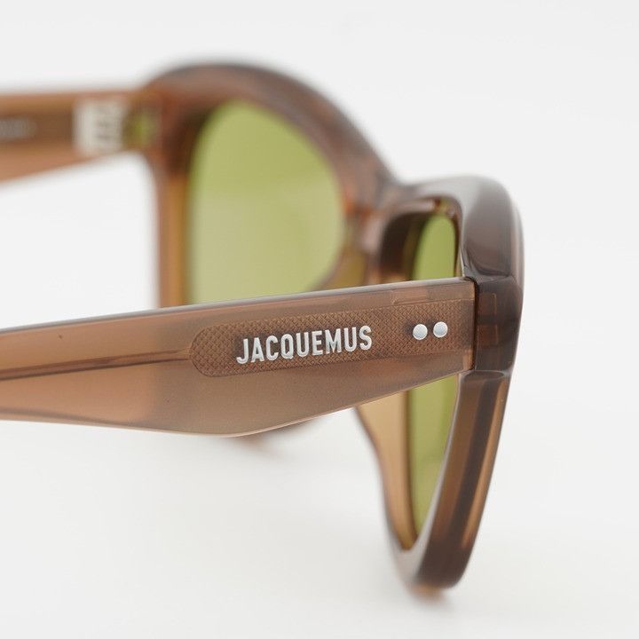 Jacquemus Jacquemus PALMIER JAC/59 C2 Sunglasses Brown Cat Eye Frame Size ONE SIZE - 9 Thumbnail