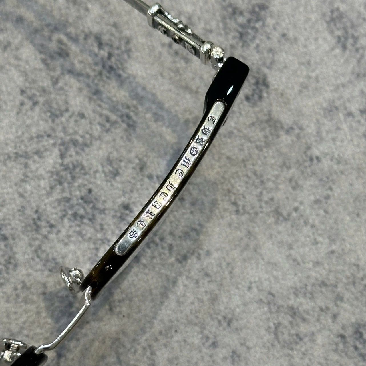 Chrome Hearts CHROME HEARTS BONENNOISSEUR II Dark Tortoise/Shiny Silver Size ONE SIZE - 6 Thumbnail