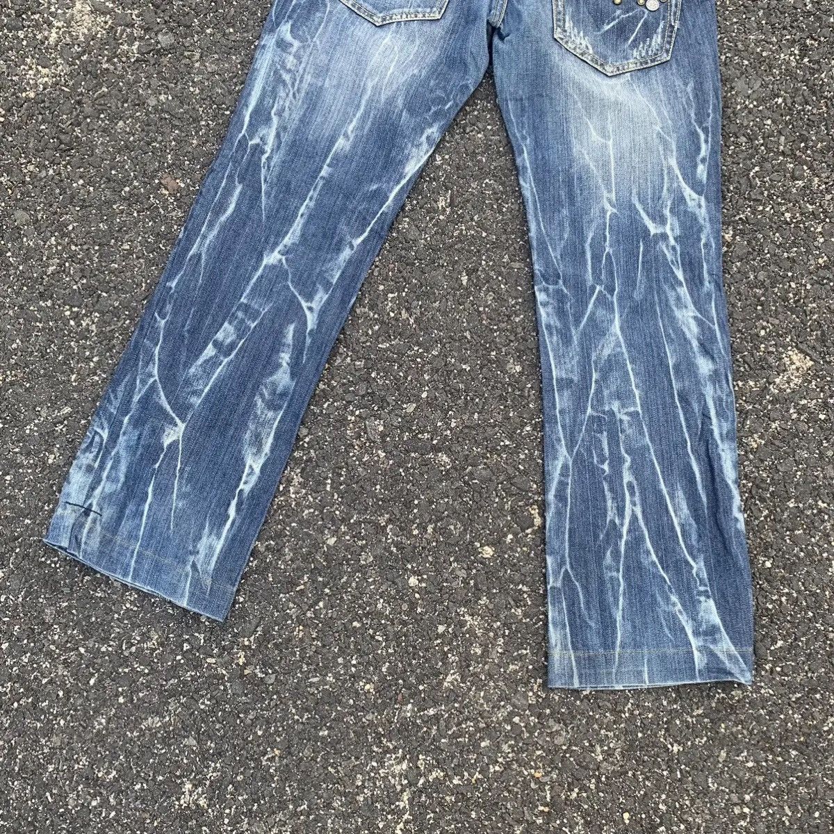 14th Addiction ⚡️BEST OFFER⚡️Thunderstruck Cinch Back Denim VERY RARE Pants Size US 32 / EU 48 - 10 Thumbnail