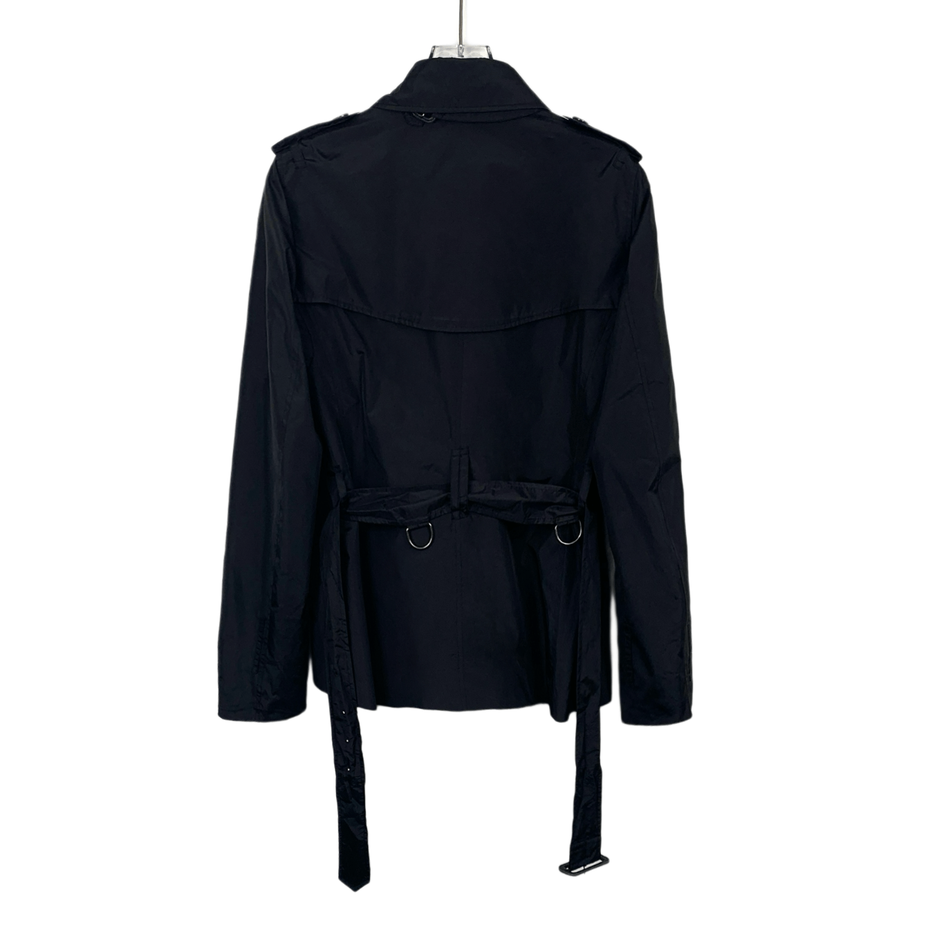 Burberry Burberry Trench Coat Black Double-Breasted (S) Size S / US 4 / IT 40 - 6 Thumbnail