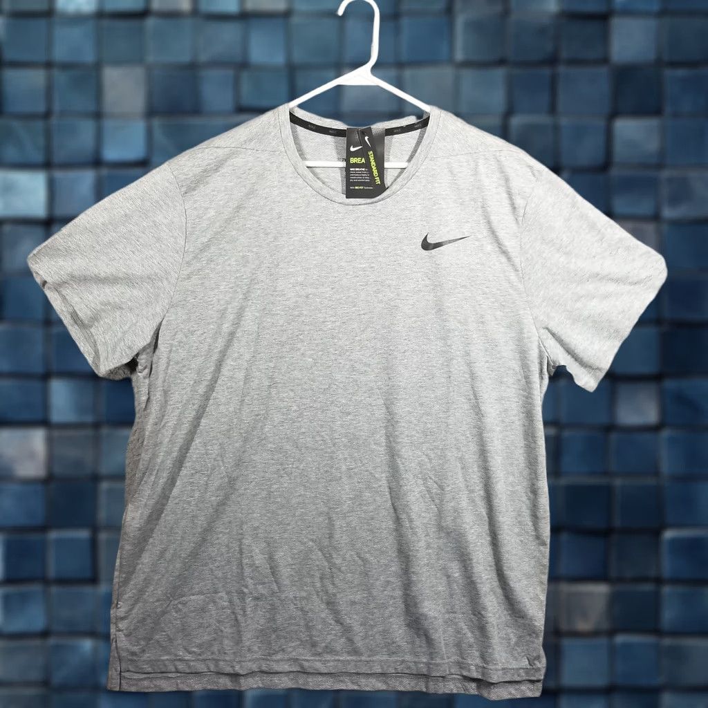 Nike Nike Dri-FIT Short Sleeve Tee Men XXL Gray Training Shirt Size US XXL / EU 58 / 5 - 1 Thumbnail