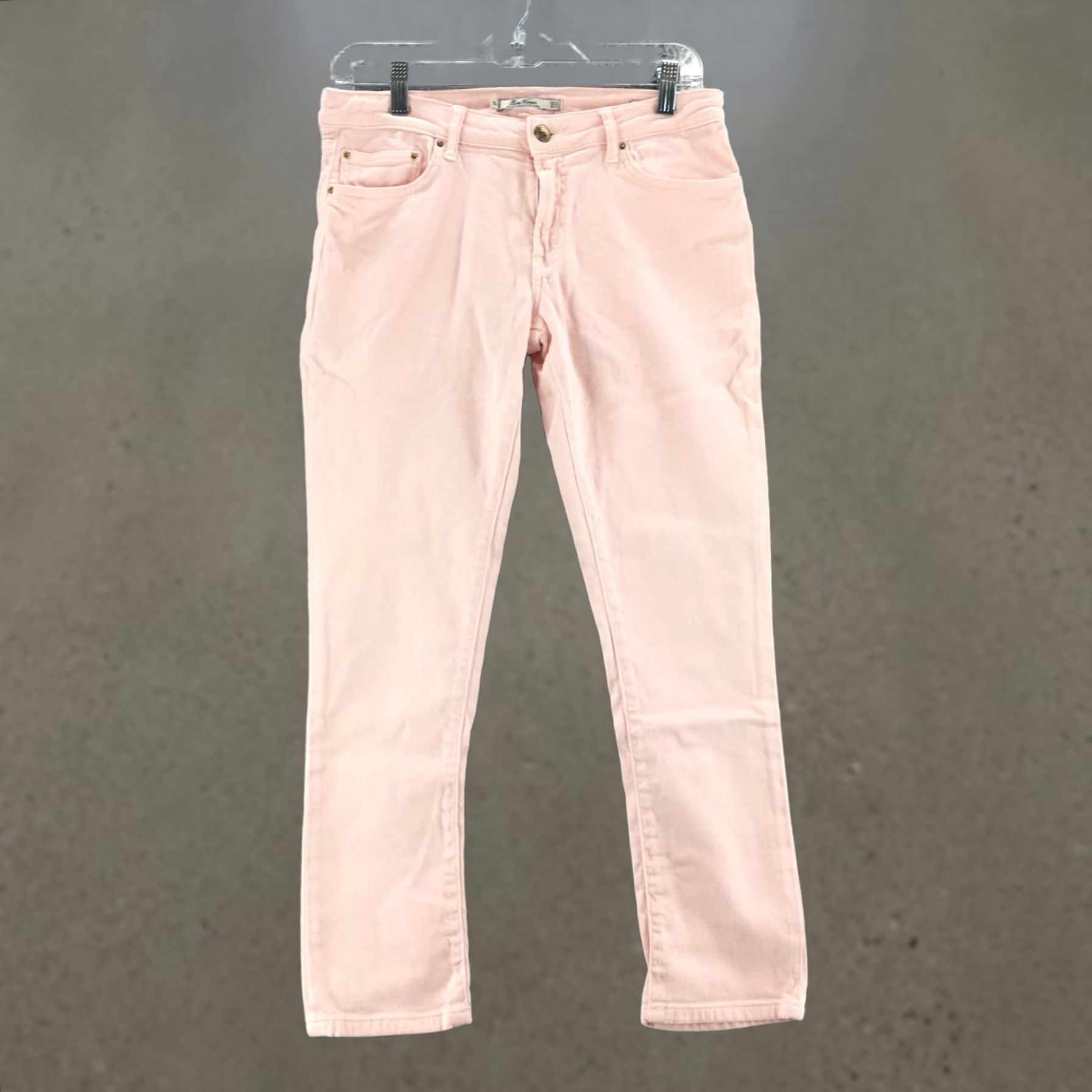 Pinko Leara Woman Slim Fit Skinny Pants Womens 8 Pink Low Rise Button Zip Fly Casual Pants Size 30" / US 8 / IT 44 - 1 Thumbnail